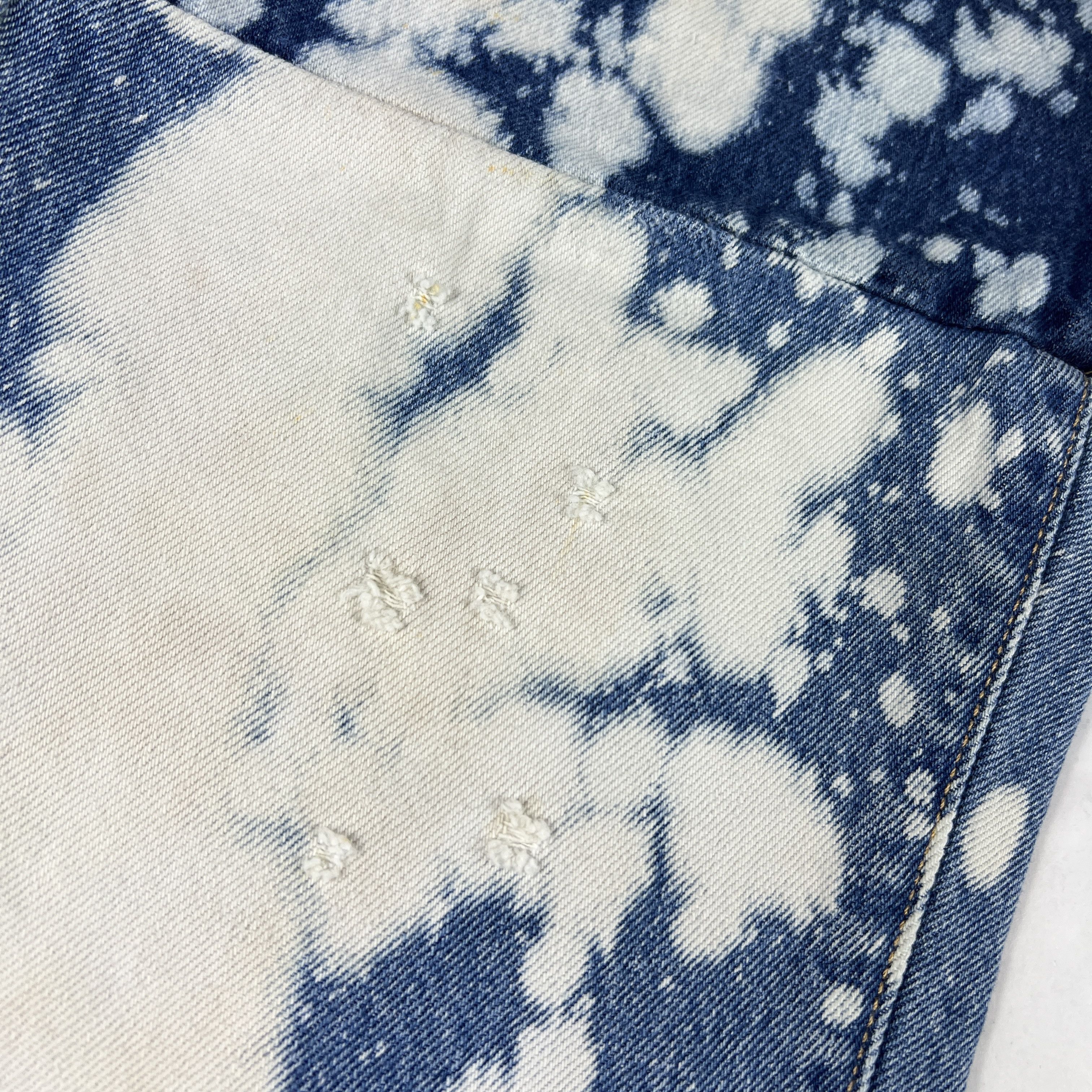 Levi's Levi's Jeans Men 541 Athletic Tapered Blue Bleached Denim Size US 33 - 5 Thumbnail