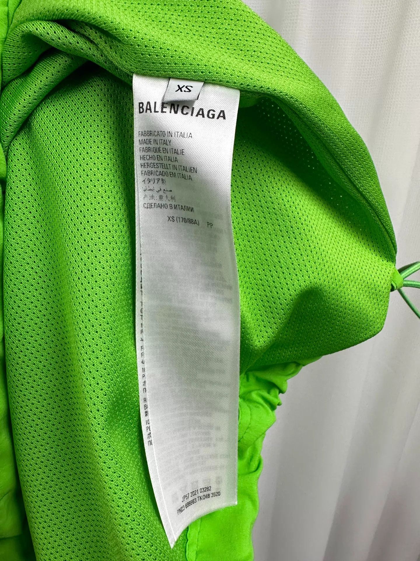 Balenciaga Balenciaga 22SS 3B Sports Fluorescent Green Colorblock Jacket Size US XS / EU 42 / 0 - 7 Thumbnail