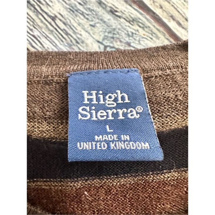 High Sierra High Sierra 100% Merino Wool Striped Crewneck Sweater-Made i Size US L / EU 52-54 / 3 - 5 Thumbnail