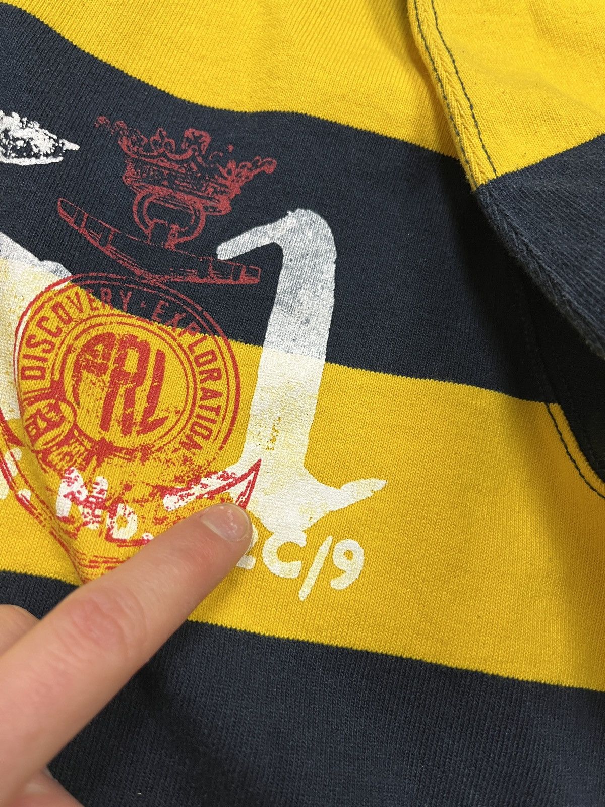 Polo Ralph Lauren Crazy Vintage Polo Ralph Lauren Striped Rugby Shirt Rare Y2k Size US XL / EU 56 / 4 - 12 Thumbnail