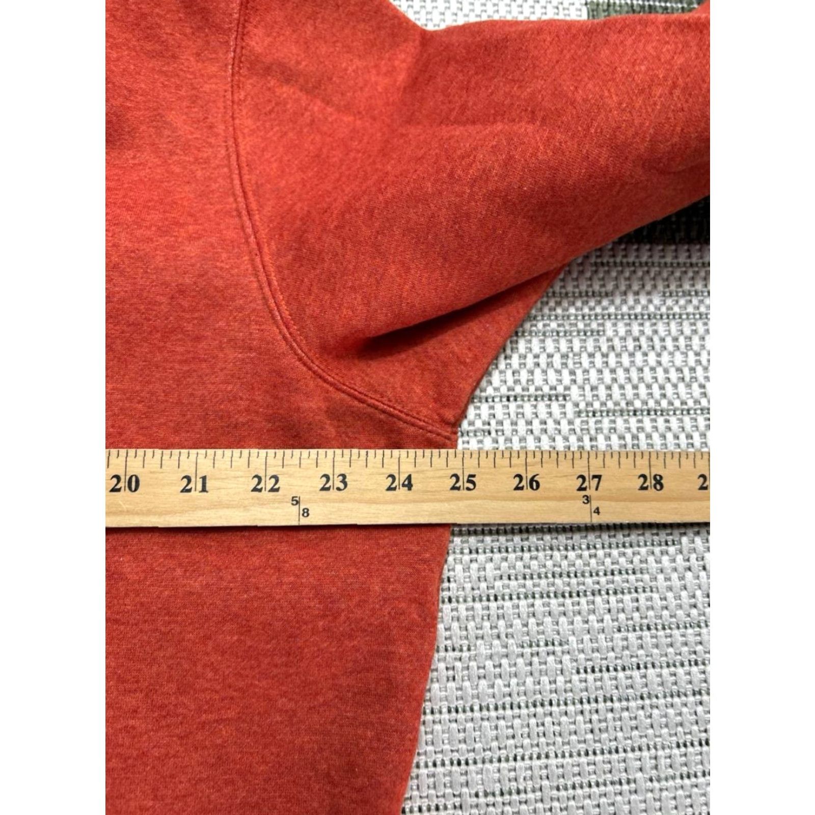 Under Armour Under Armour Hoodie Mens Large Orange Heathered Fleece Lined Cotton Embroidered Size US L / EU 52-54 / 3 - 7 Thumbnail