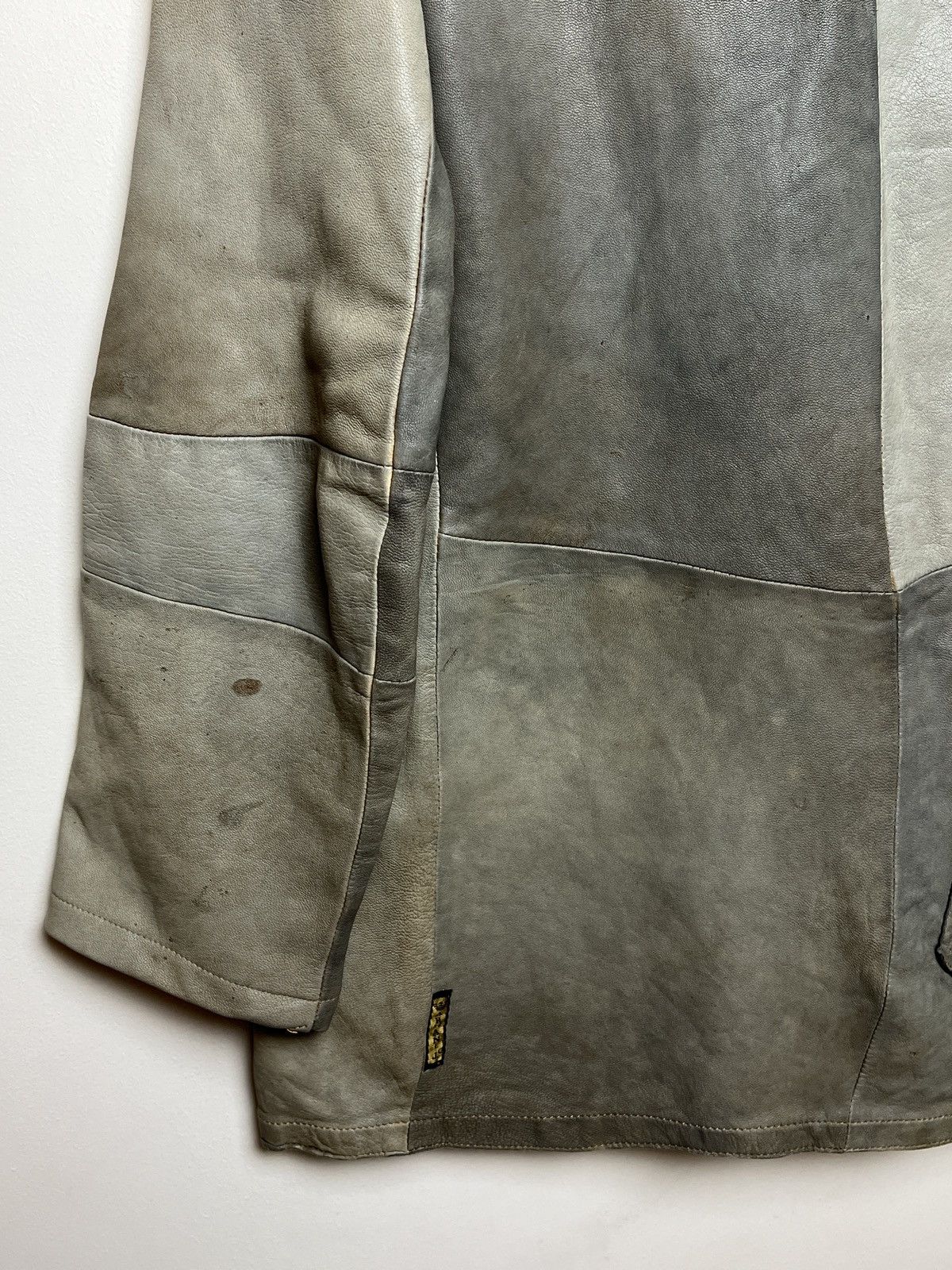 Giorgio Armani armani y2k patchwork leather jacket Size US M / EU 48-50 / 2 - 15 Thumbnail