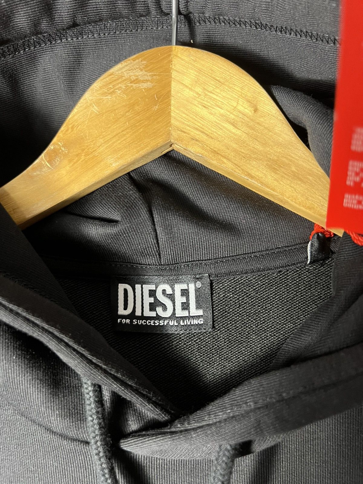 DIESEL Pixel Logo Hoodie – Black with Retro Tech Print 🖤🟨🟪