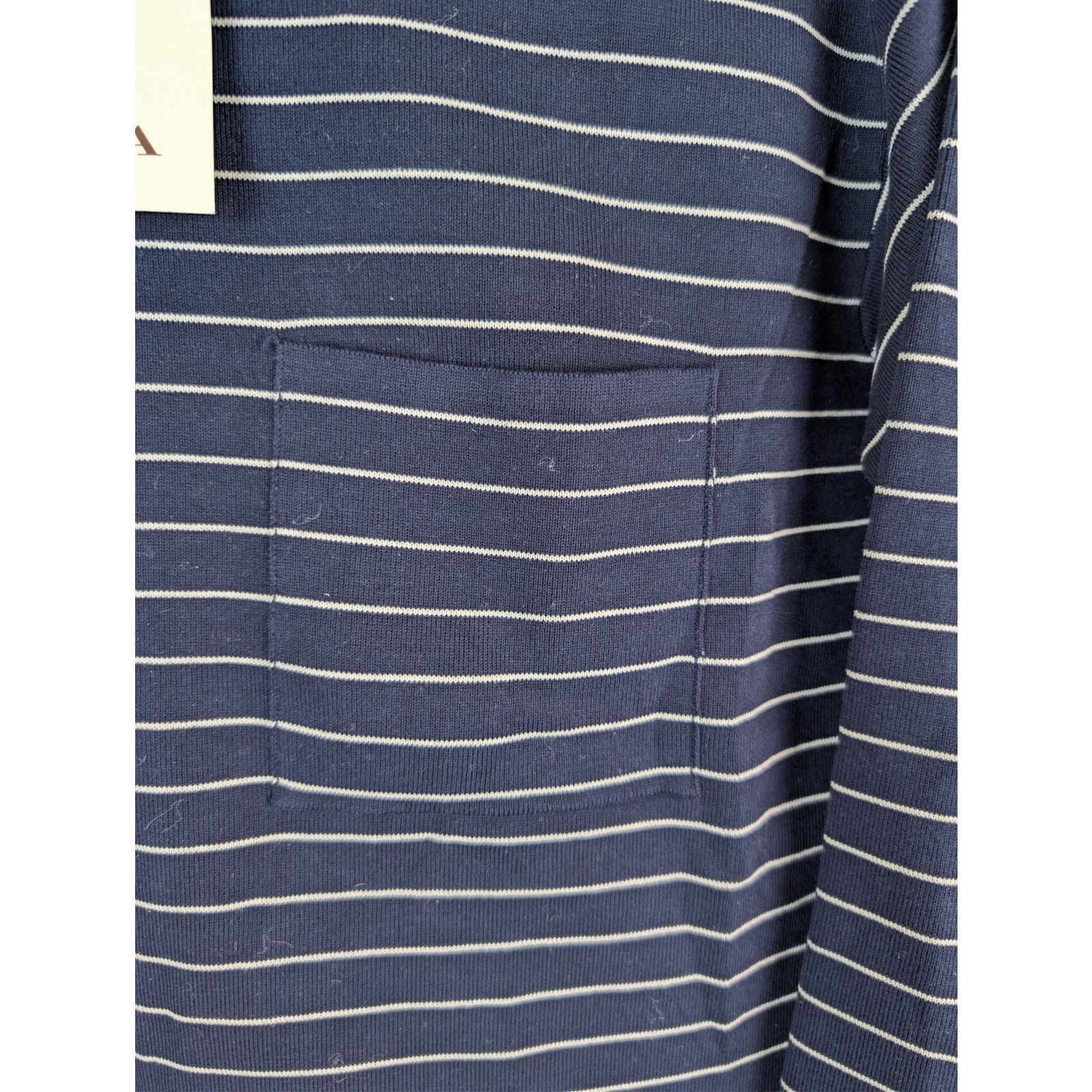 Other o1rshd1 CC20 Giuliva Round Collar Striped Sweater Blue/White Size US M / EU 48-50 / 2 - 9 Thumbnail