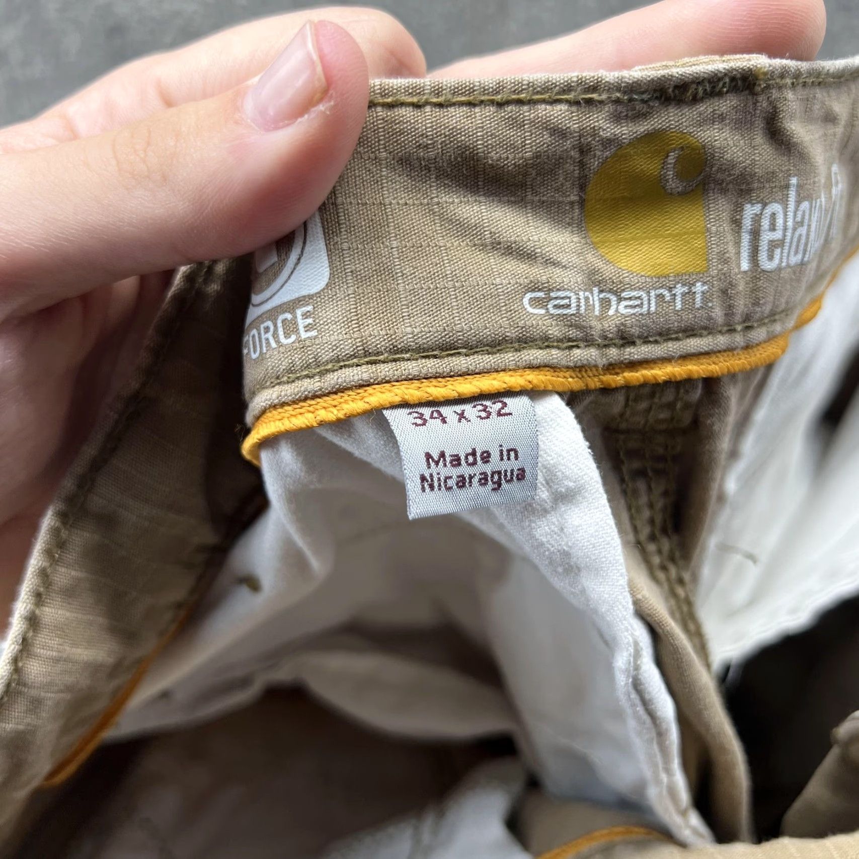Carhartt Carhartt Force Cargo Pants Mens 34x32 Beige Relaxed Fit Workwear Utility Ripstop Pants Size US 34 / EU 50 - 3 Thumbnail