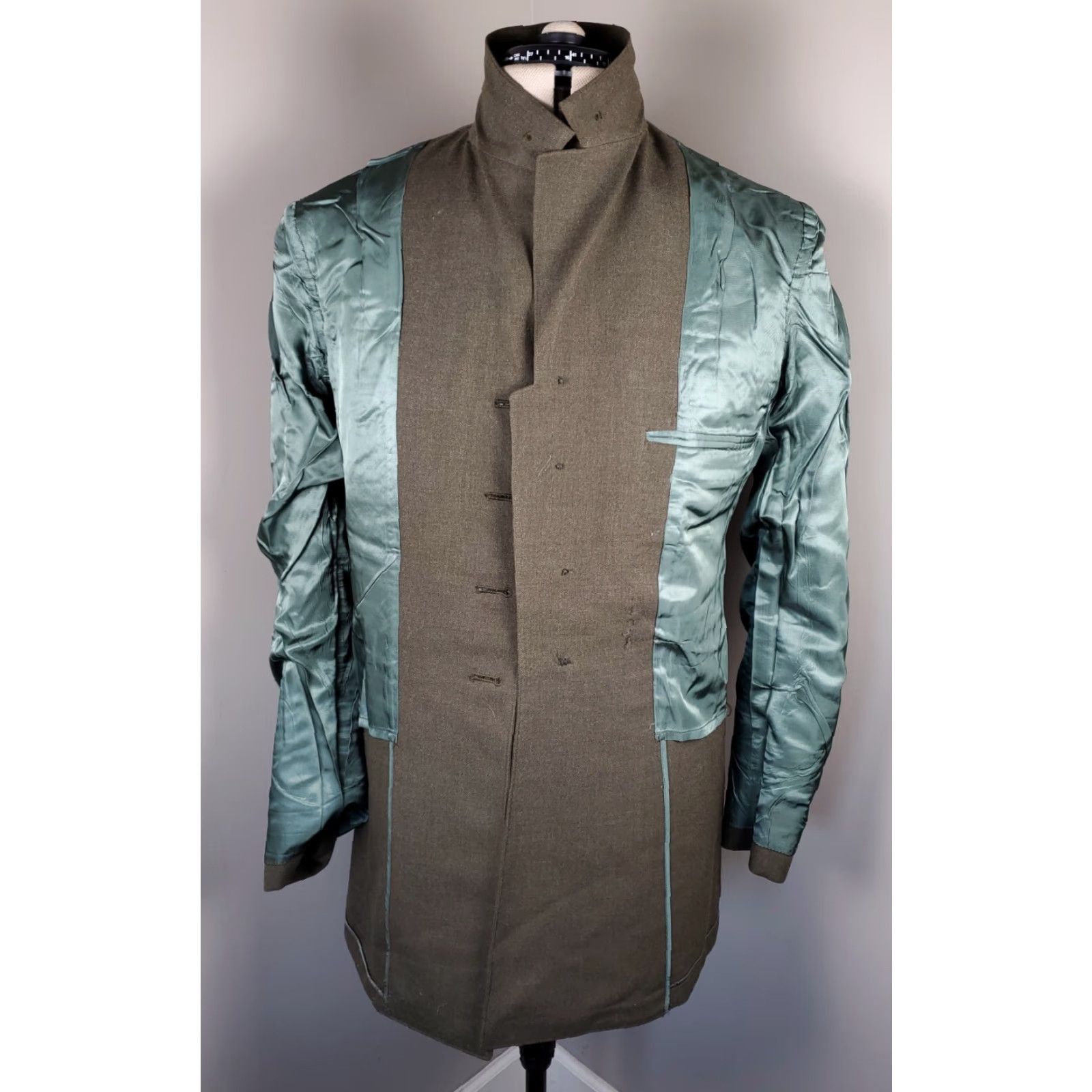 Vintage VINTAGE USMC Jacket Military USMC VTG 60s Wool Serge Alpha Dress 38 R Mens Green Size US XXS / EU 40 - 6 Thumbnail