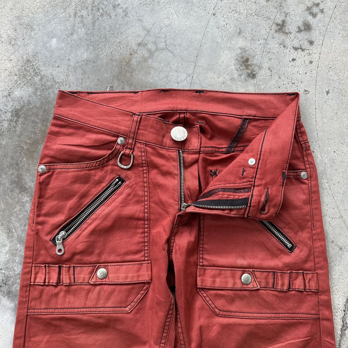 Lee RARE ‼️ LEE RIDERS MULTIPOCKET BONDAGE PUNK TROUSERS PANTS Size US 29 - 7 Thumbnail