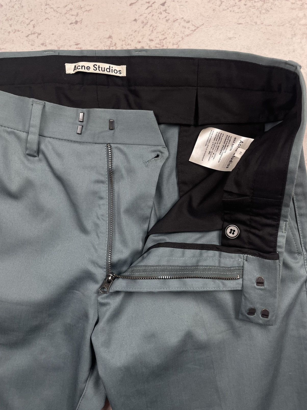 Acne Studios Acne Studios XXL 50 Green Cotton Pants Light (Womans) egv Size 35" - 7 Thumbnail