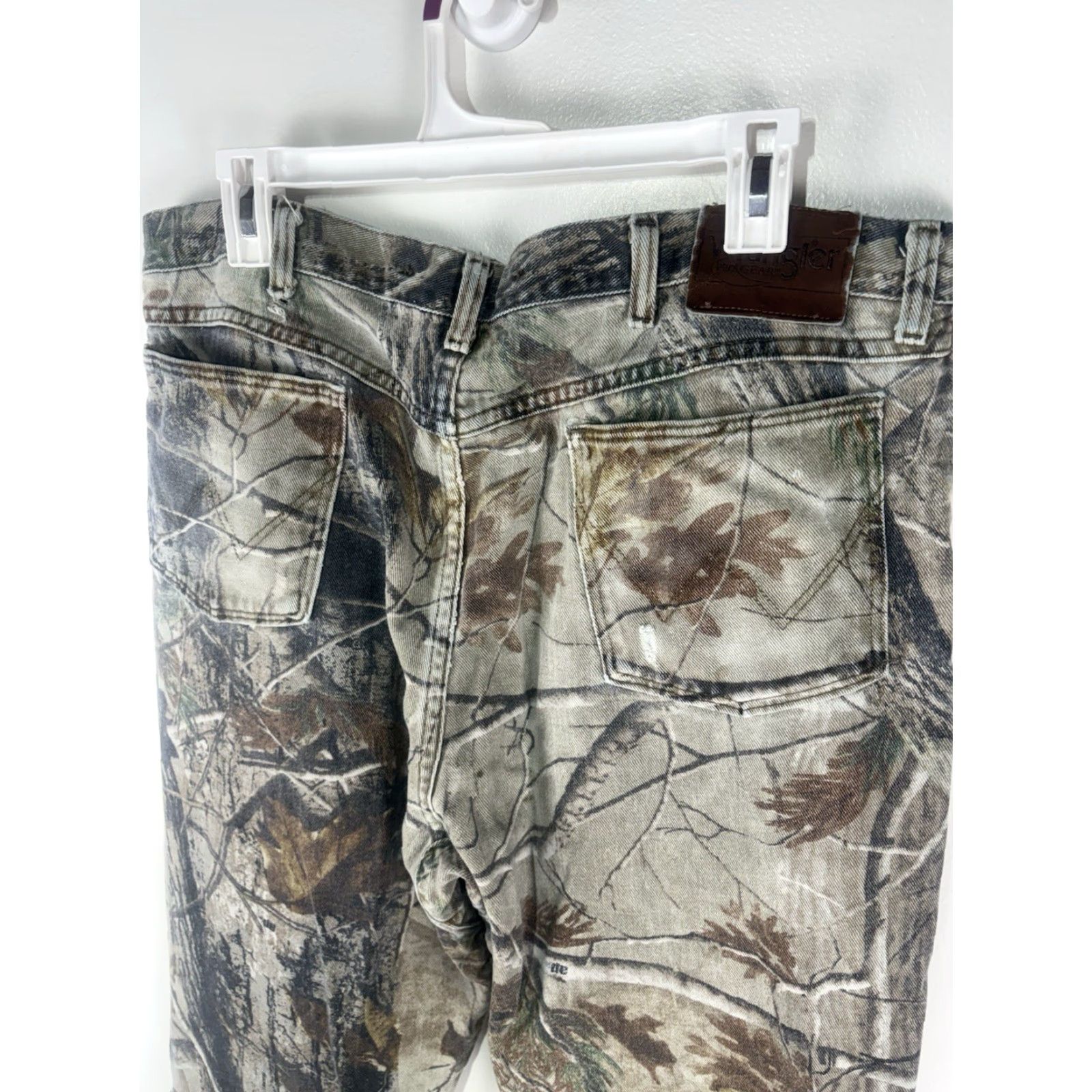 Wrangler VINTAGE Wrangler ProGear Pants Men 36x31 Camo/Brown Canvas Carpenter Workwear 5-Pocket Mens Size US 36 / EU 52 - 5 Thumbnail