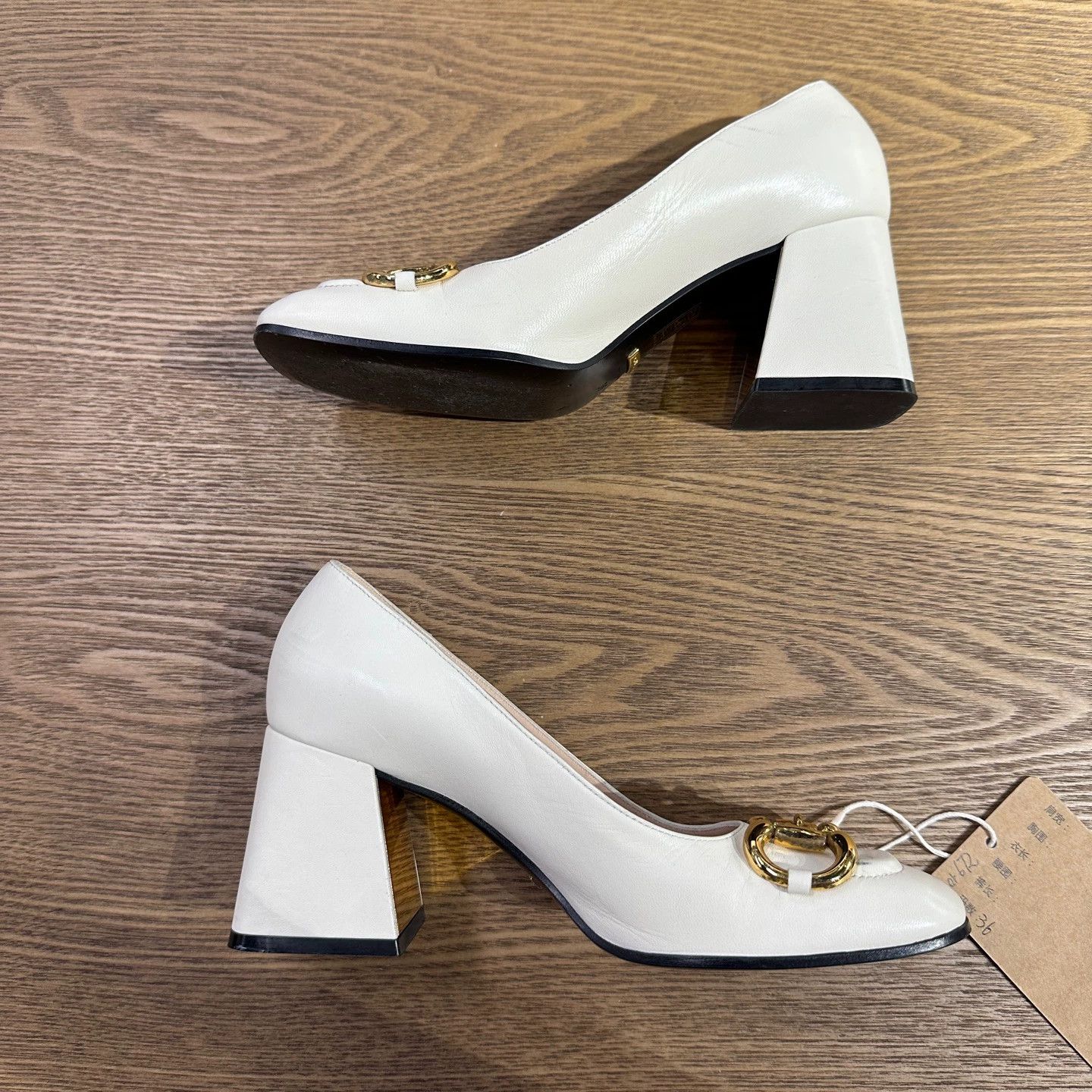 Gucci Gucci Horsebit Block Heel Pump mar672 36 Size US 5.5 / IT 35.5 - 8 Thumbnail