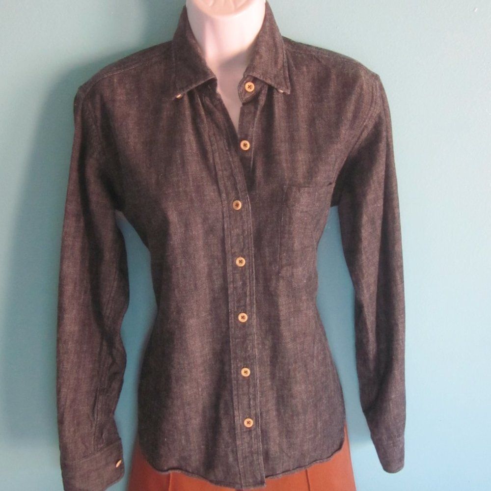 Brooklyn Tailors Brooklyn Tailors Custom Made Size L Dark Blue Denim Fitted S Size L / US 10 / IT 46 - 9 Thumbnail