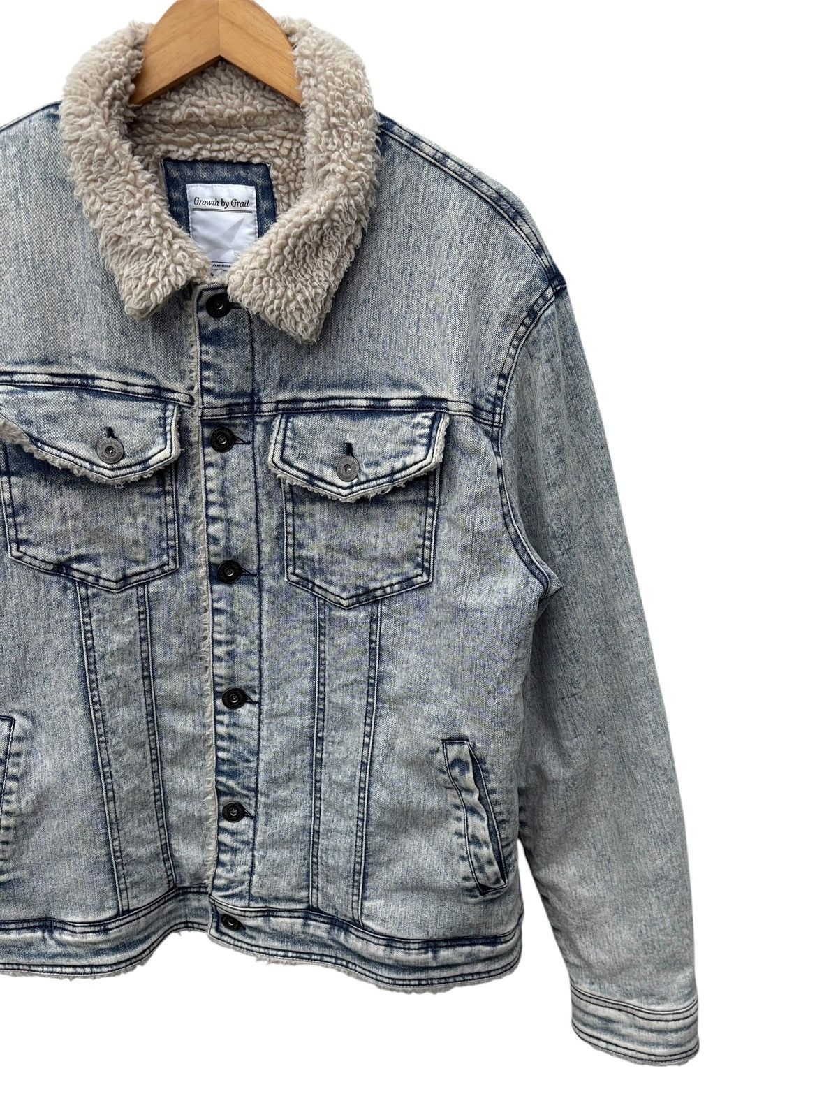 Japanese Brand Growth by Grail Sherpa Lining Denim Jacket Size US M / EU 48-50 / 2 - 5 Thumbnail