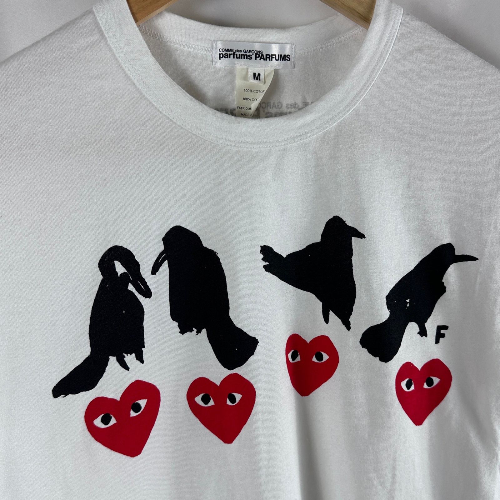 Comme des Garcons PLAY Birds Parfums Tee Size US M / EU 48-50 / 2 - 2 Thumbnail
