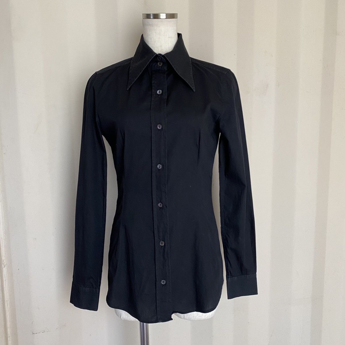 Dolce & Gabbana DOLCE & GABBANA Black Fitted Shirt Size S / US 4 / IT 40 - 14 Thumbnail