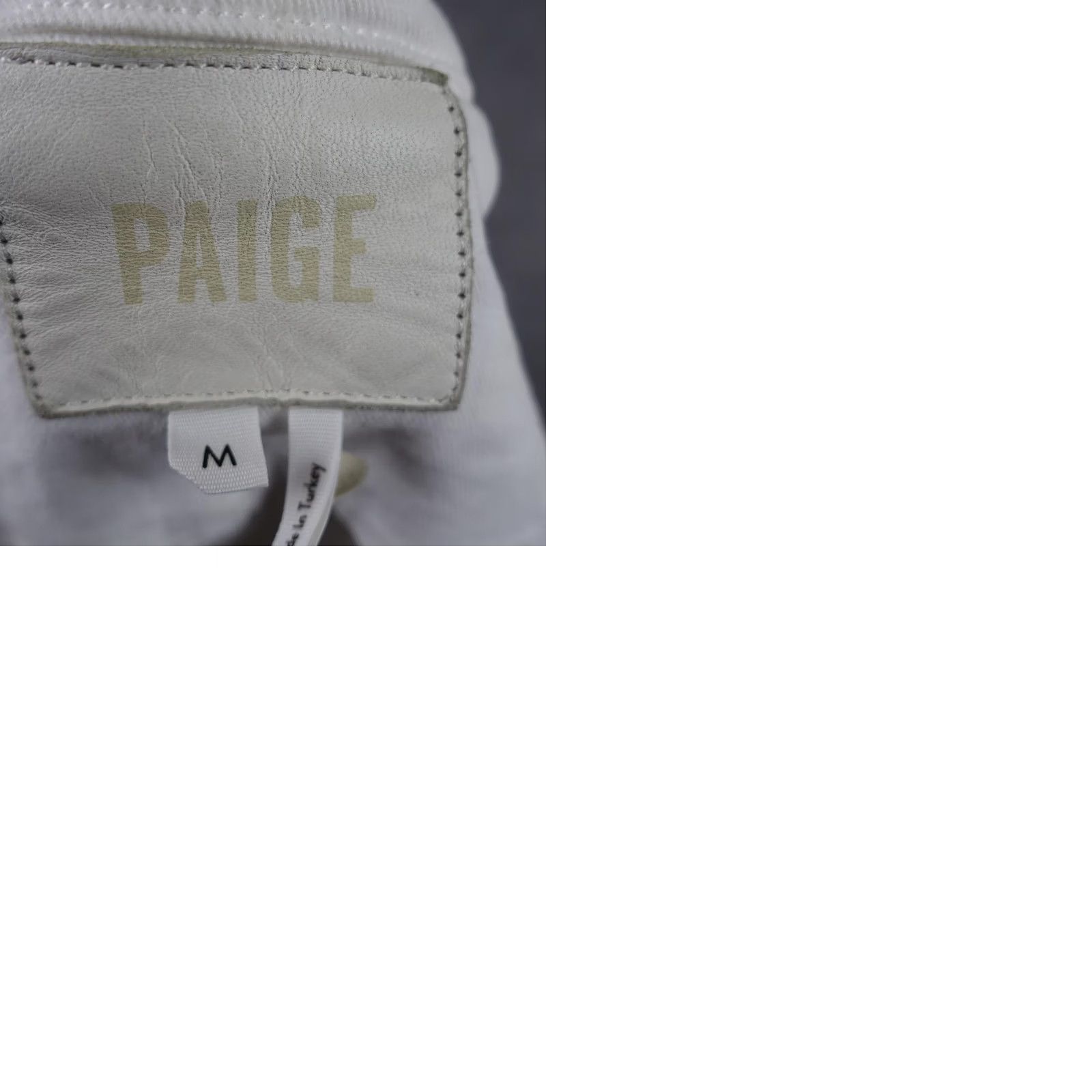 Paige Paige Jacket Womens Medium White Pacey Cropped Denim Button Front Short Trucker Size 32" / US 10 / IT 46 - 11 Thumbnail