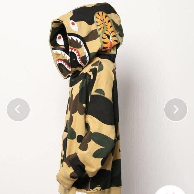 Bape BAPE Giant Shark full zip hoodie 1st camo yellow APE Size US M / EU 48-50 / 2 - 2 Thumbnail