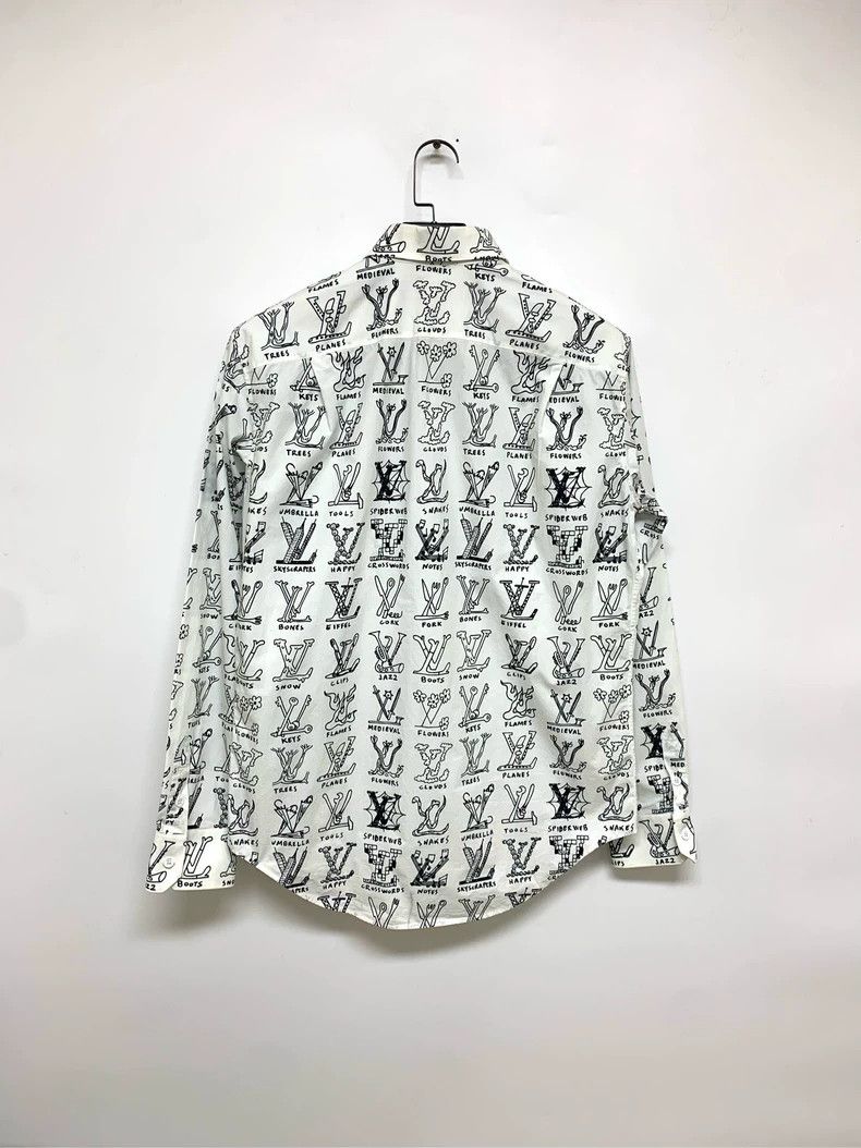 Louis Vuitton Louis Vuitton White gesture shirt 2503-Nextarrow Size US M / EU 48-50 / 2 - 8 Thumbnail