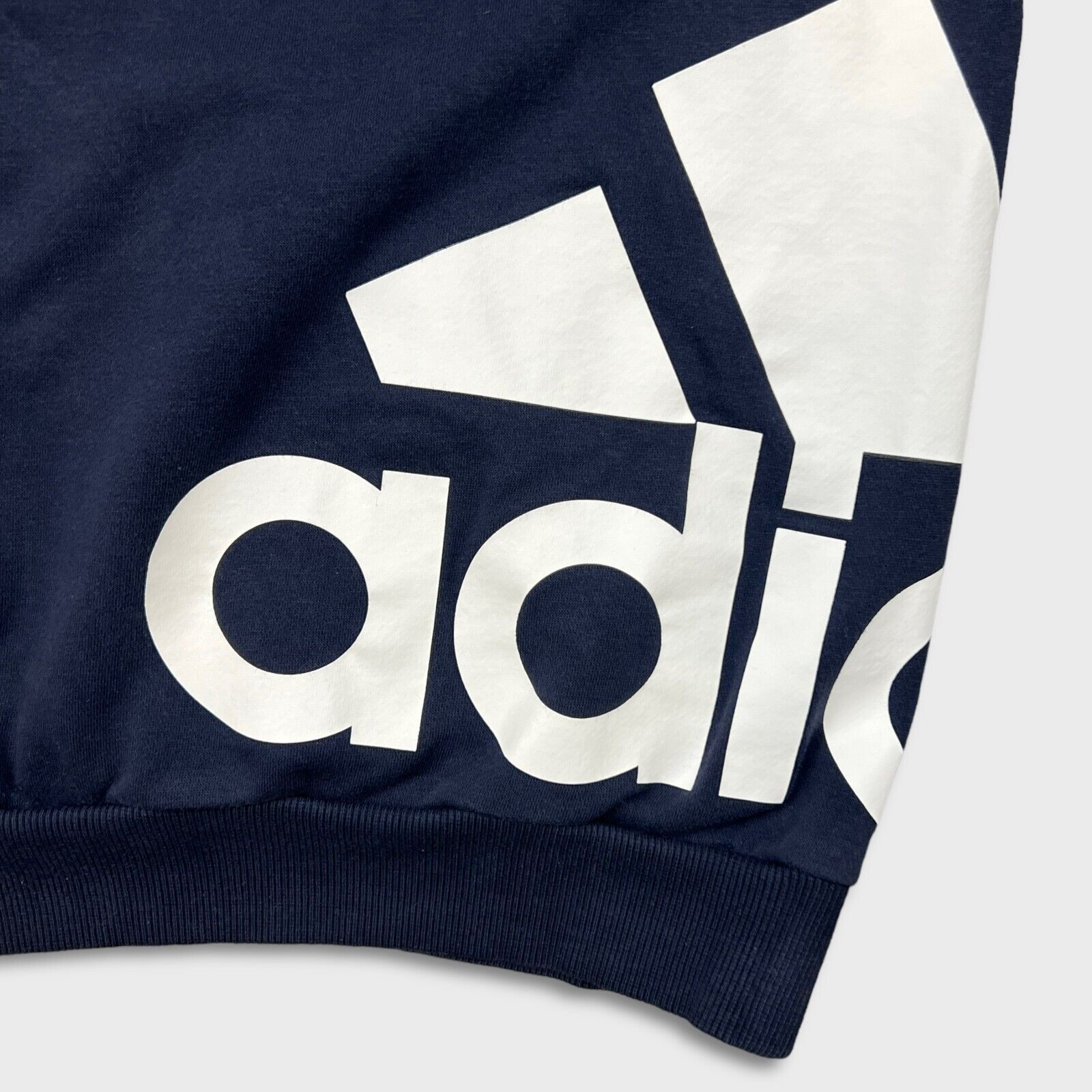 Adidas × Vintage Adidas Hoodie Medium Blue Essentials Stripe Pullover Hooded Size US M / EU 48-50 / 2 - 5 Thumbnail