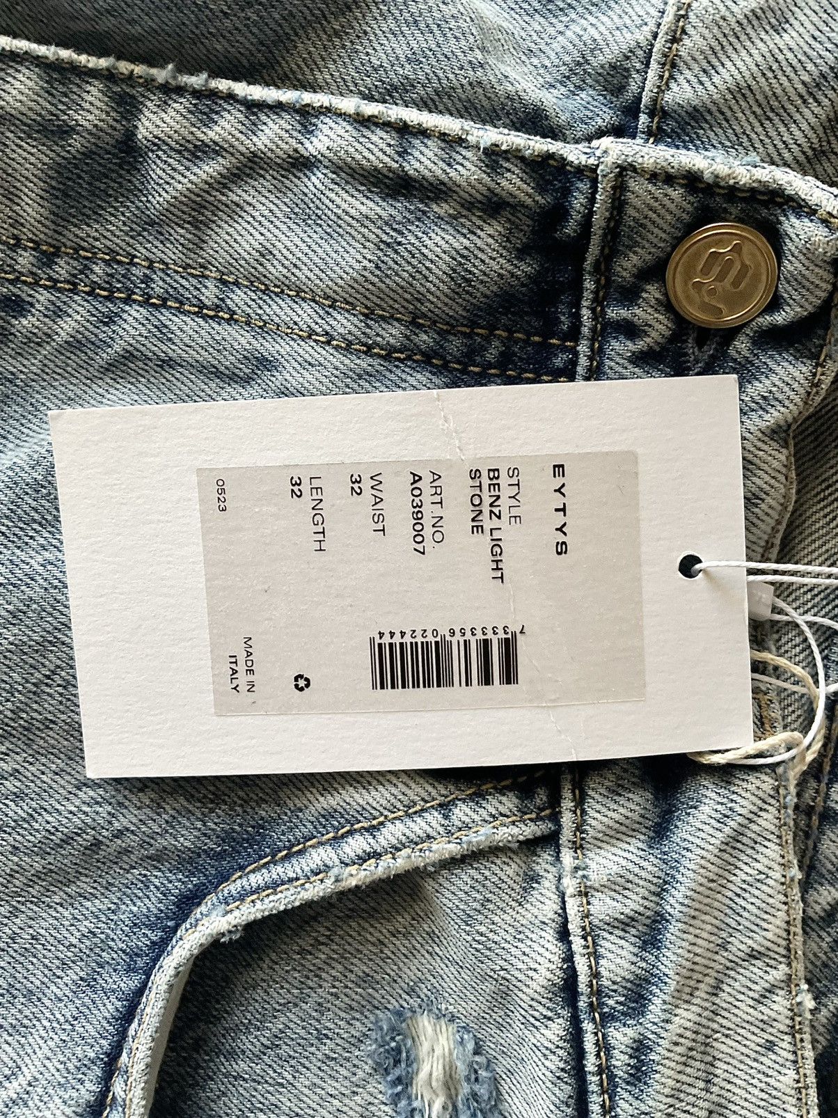 Eytys Eytys Benz Baggy Jeans Light Stone wash Size US 32 / EU 48 - 11 Thumbnail