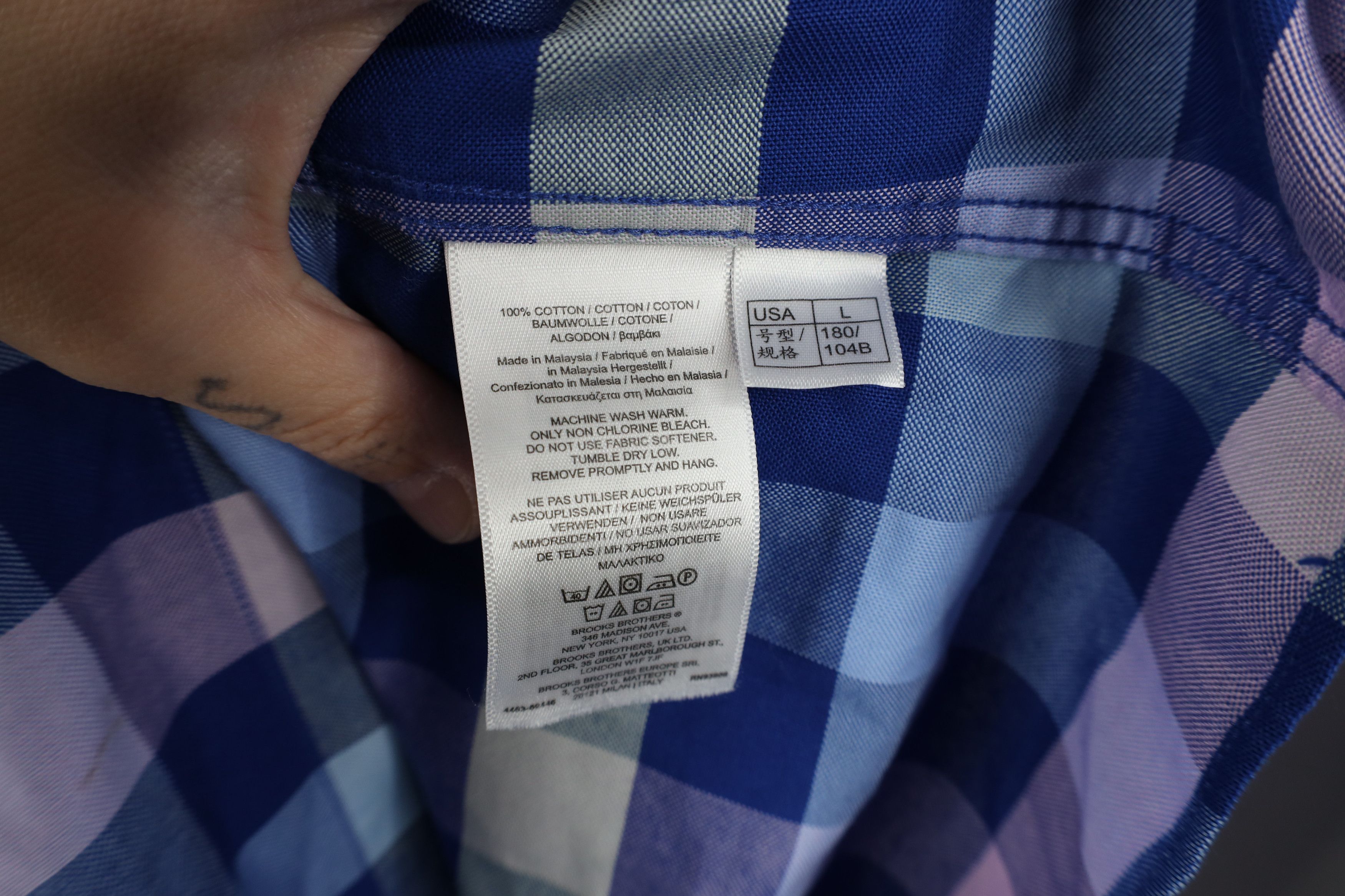 Brooks Brothers Vintage Brooks Brothers Cotton Button Down Shirt Plaid Size US L / EU 52-54 / 3 - 10 Thumbnail