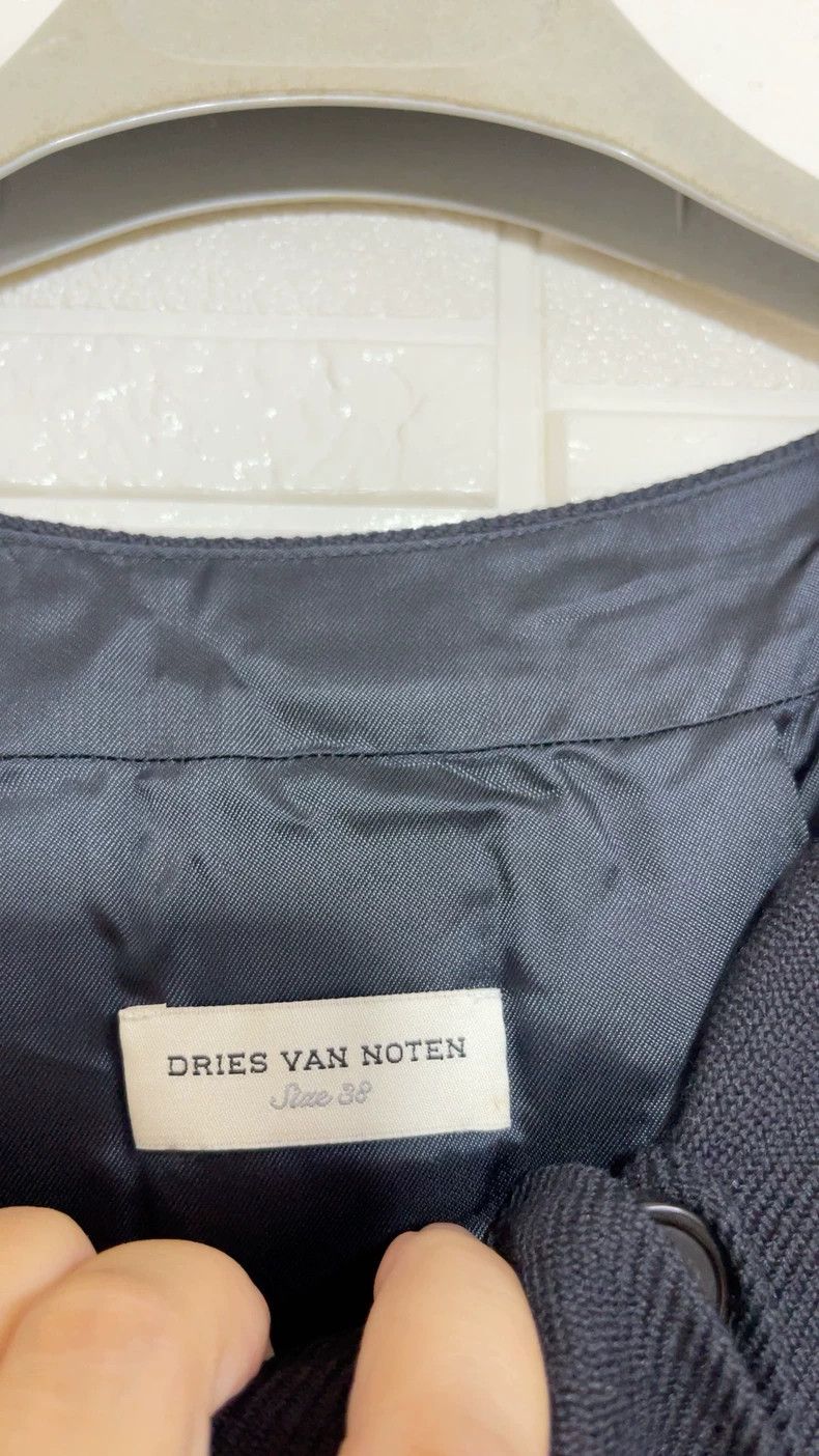Dries Van Noten DRIES VAN NOTEN size:38 Navy blue wool sleeveless dress Size S / US 4 / IT 40 - 5 Thumbnail