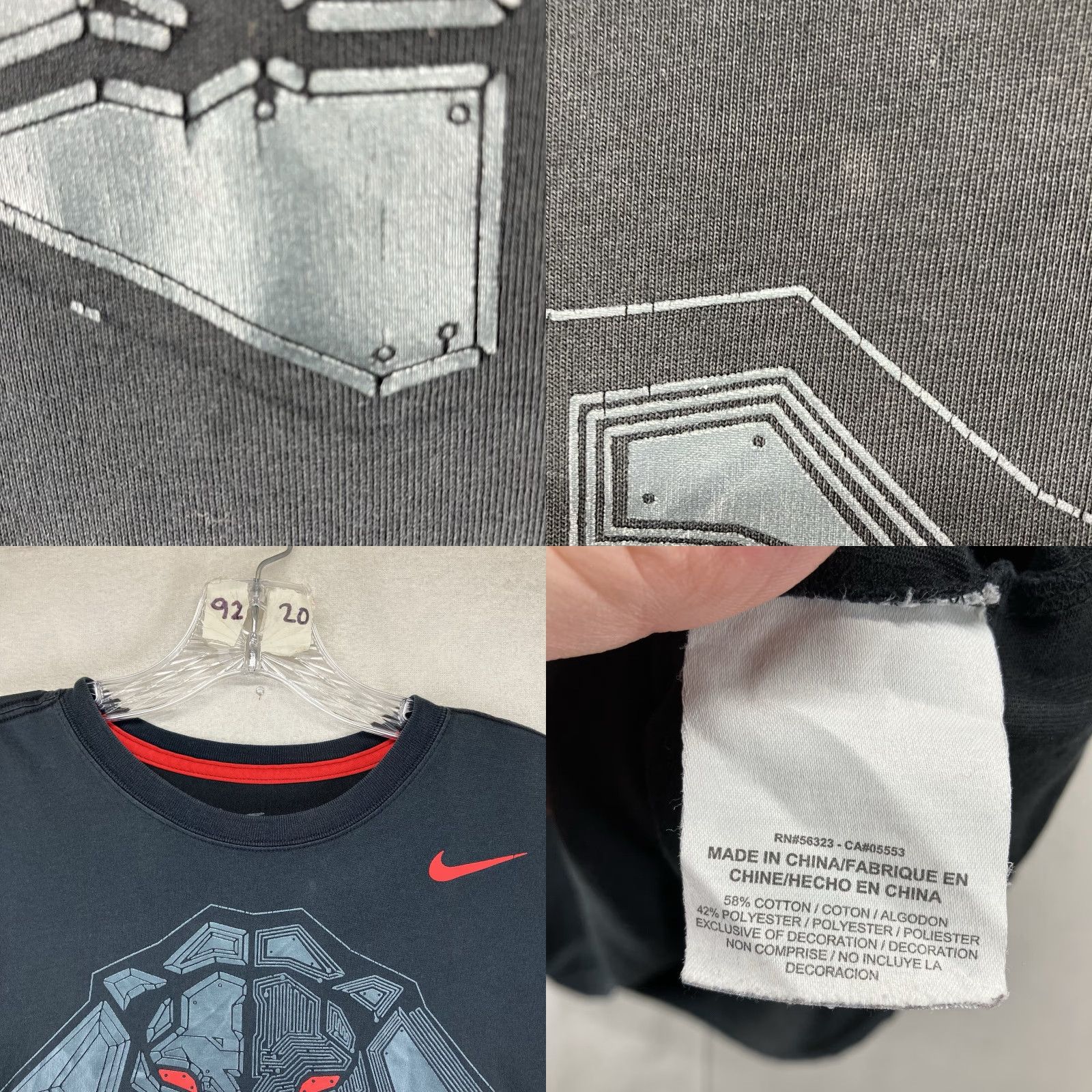 Nike NIKE LeBron James Graphic Print Shirt Mens M Black Dri-FIT Performance Tee Beast King Size US M / EU 48-50 / 2 - 8 Thumbnail