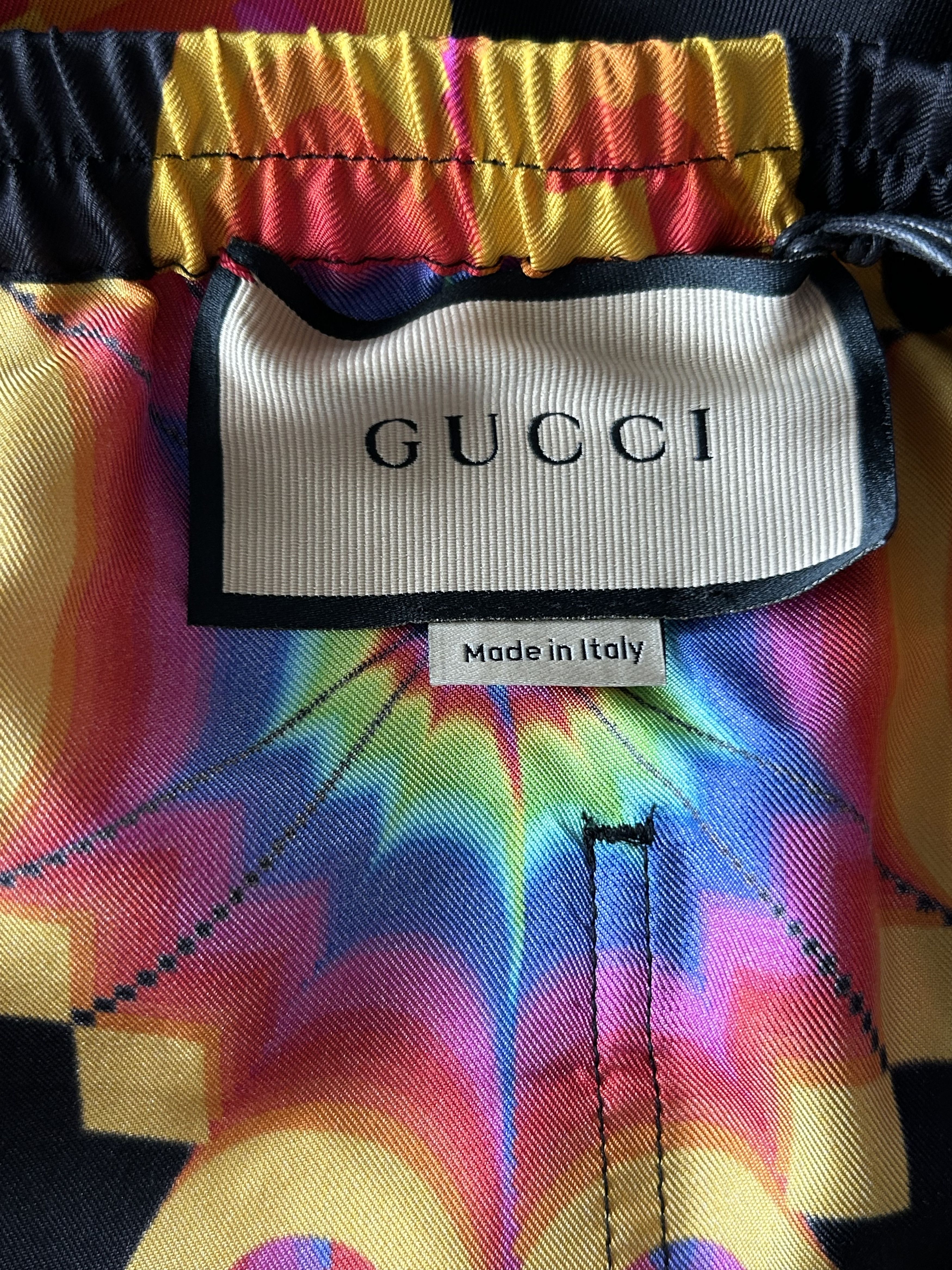 Gucci Gucci Black & Multicolor GG Kaleidoscope Shorts Size US 40 / EU 56 - 3 Thumbnail