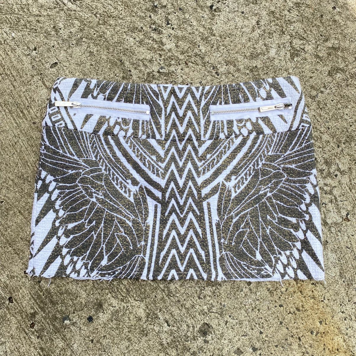 Just Cavalli Just Cavalli Zigzag Wings Mini Skirt Size 30" / US 8 / IT 44 - 7 Thumbnail