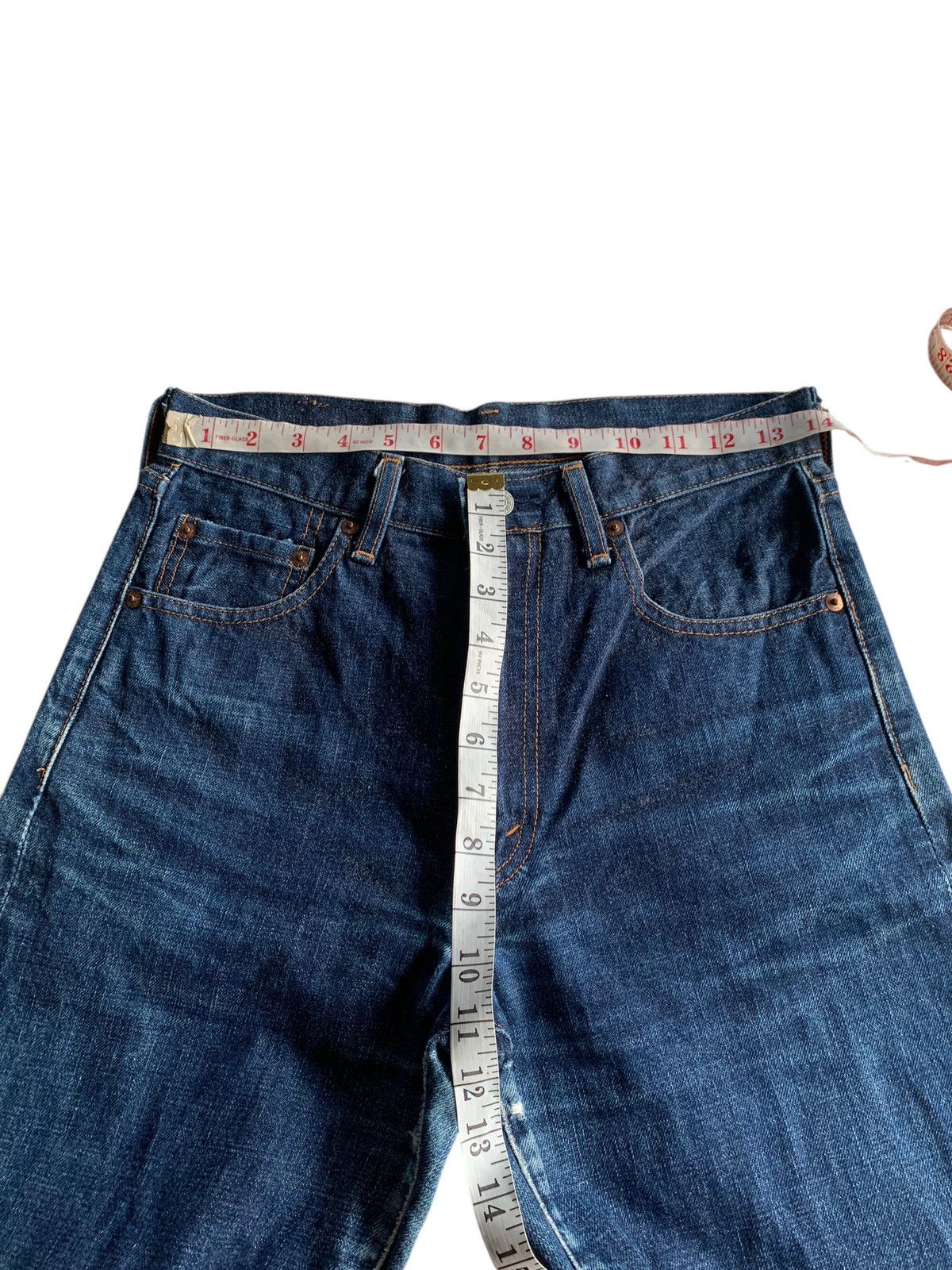 Kapital VINTAGE LEVIS BIG E 502 SELVEDGE DISTRESSED DENIM Size US 28 / EU 44 - 12 Thumbnail