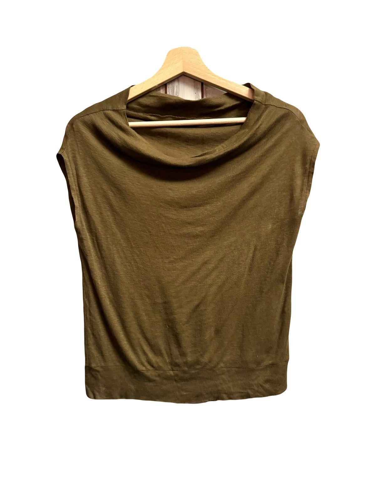 yohji yamamoto kaki brown top 3 jp