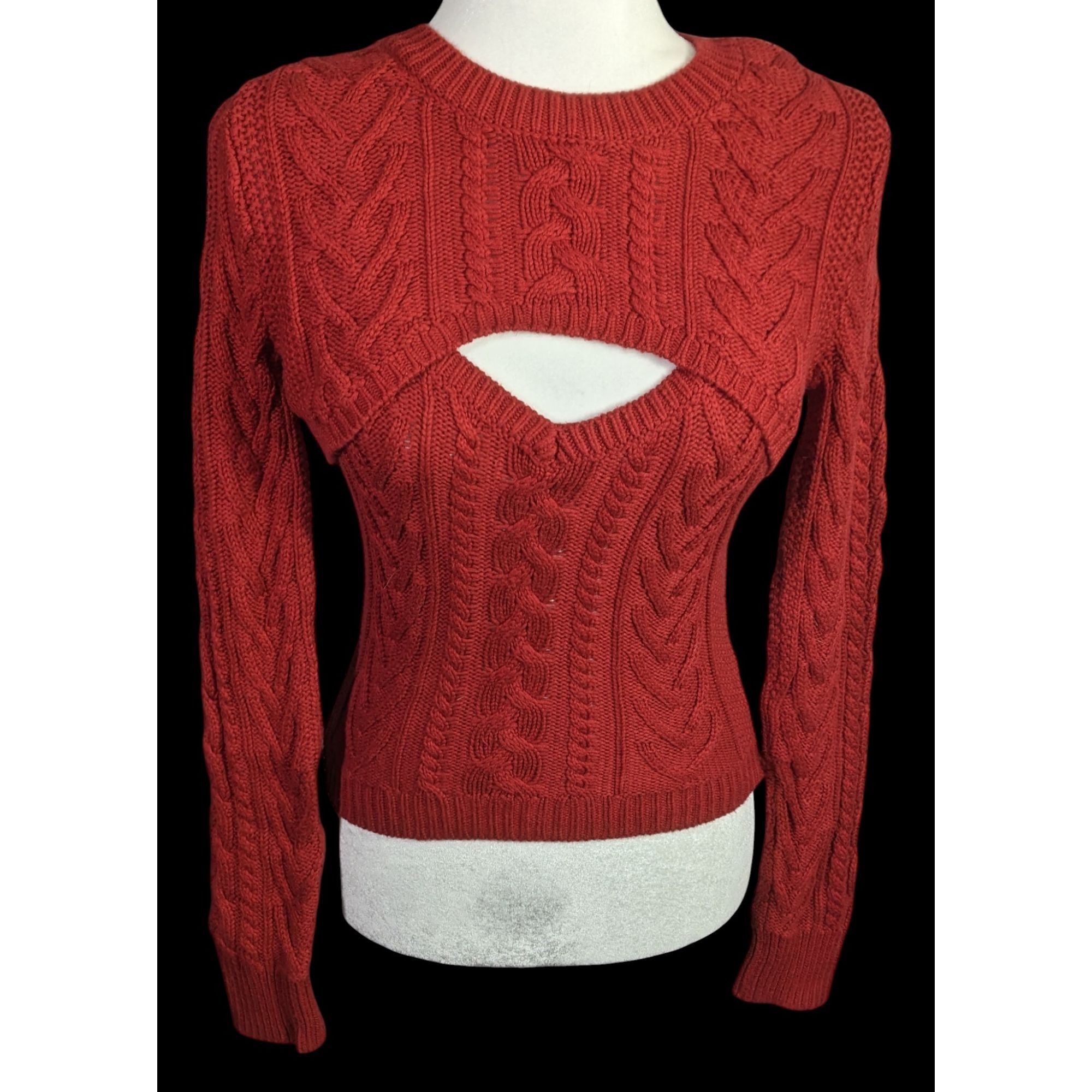 Abercrombie & Fitch Vintage Abercrombie & Fitch Limited Edition Red Cable Knit S Size M / US 6-8 / IT 42-44 - 1 Thumbnail