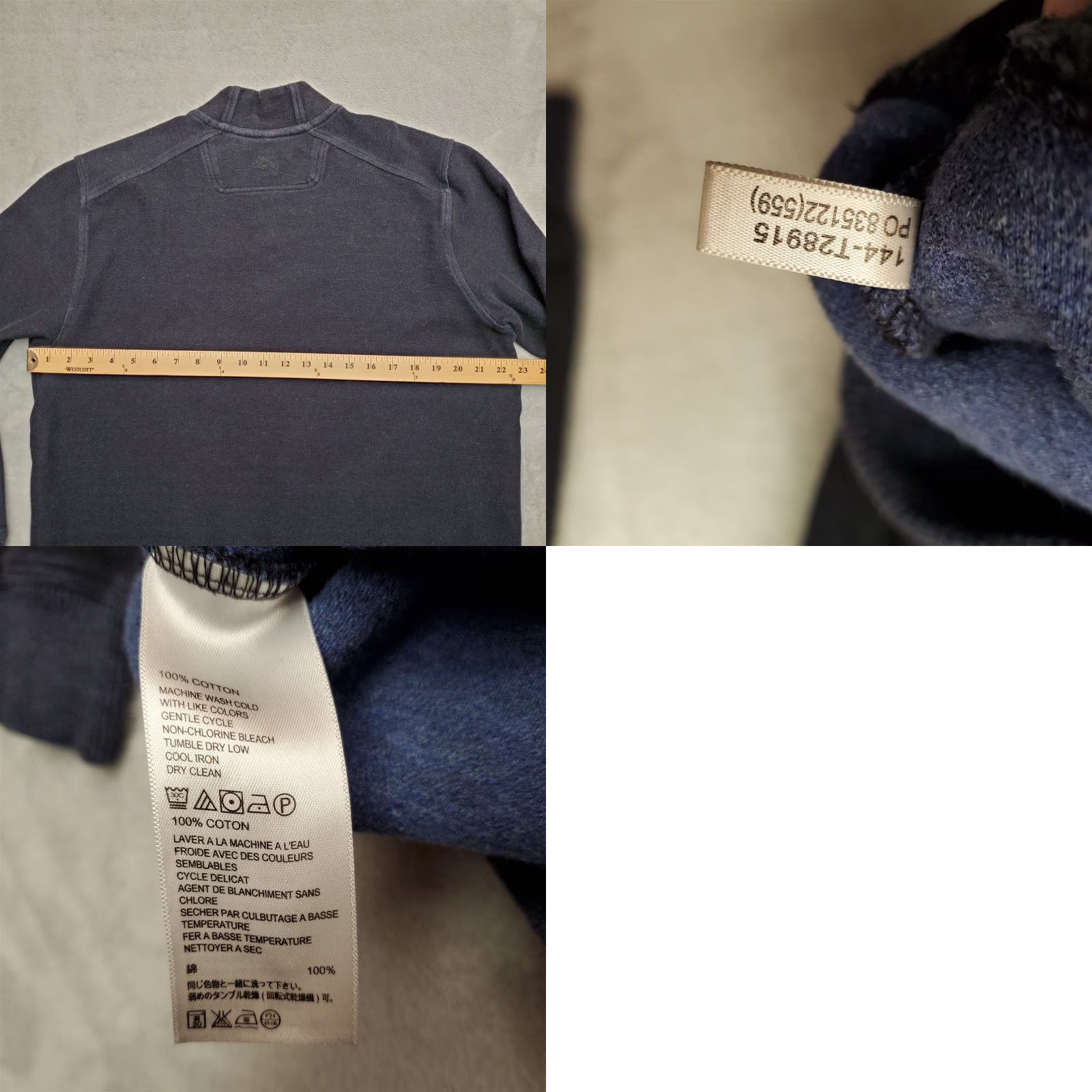Tommy Bahama VINTAGE Tommy Bahama Sweater Men L Blue 100% Cotton Long Sleeve Henley Pullover Size US L / EU 52-54 / 3 - 8 Thumbnail