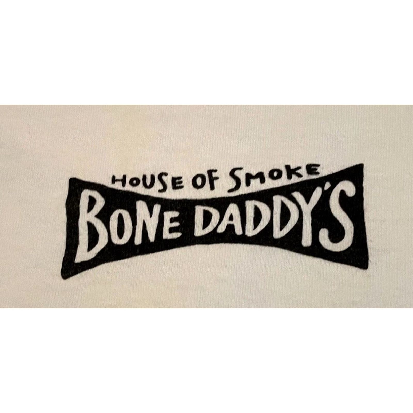 Bones VINTAGE Grunge T-Shirt Mens 2XL White Bone Daddys BBQ Can’t Beat Our Meat Funny 90s Y2K Shirt Texan Humor Size US XXL / EU 58 / 5 - 4 Thumbnail