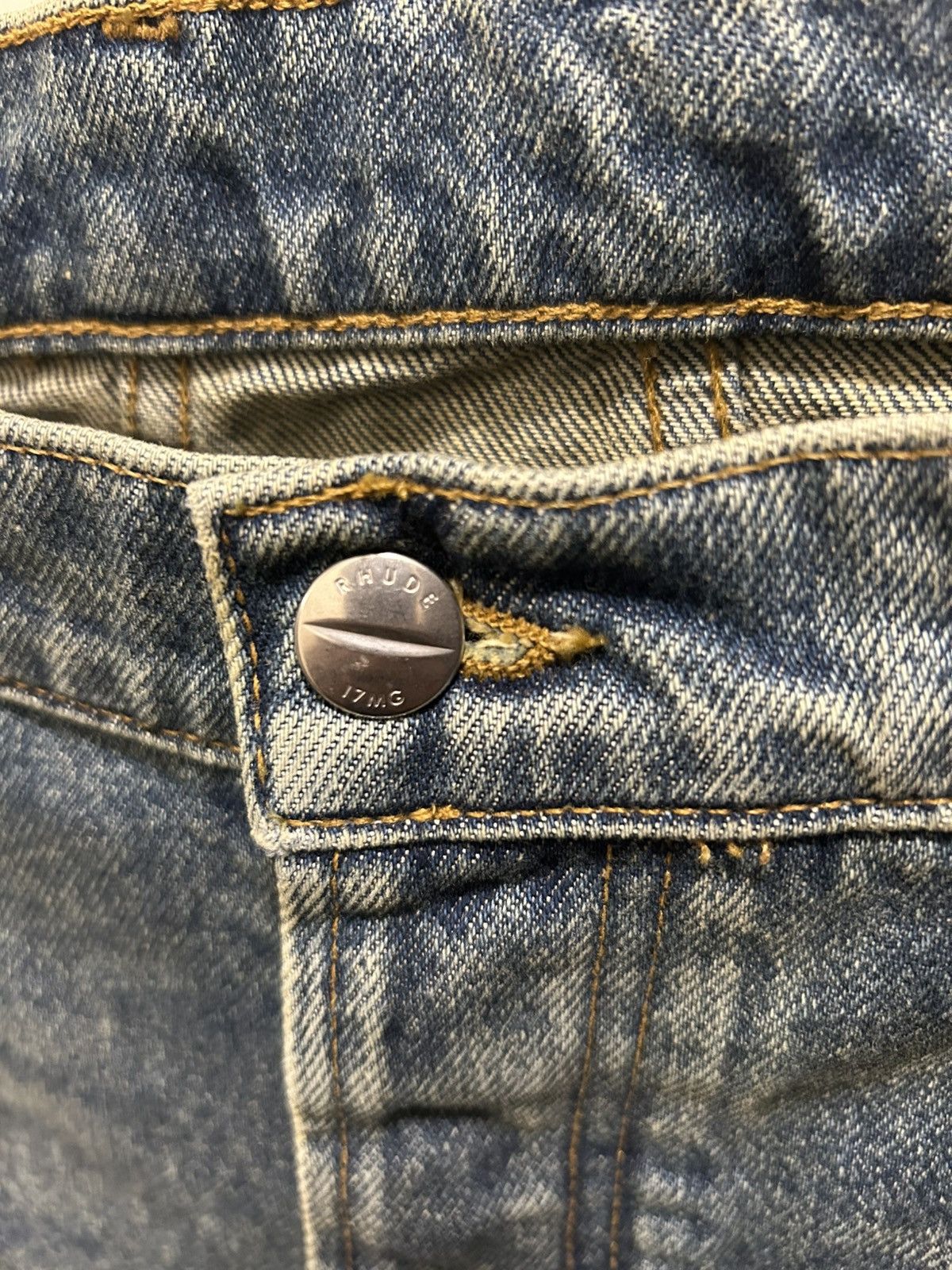 Rhude Rhude 90s indigo denim Size US 33 - 4 Thumbnail
