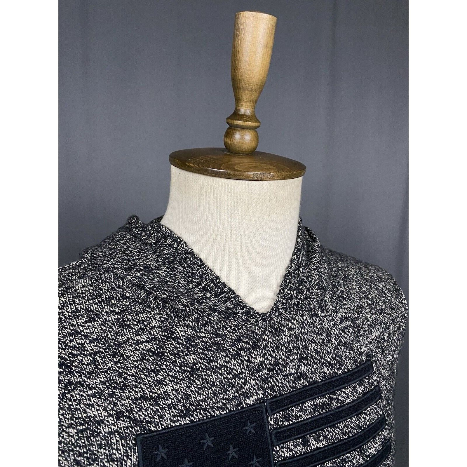 Polo Ralph Lauren Polo Ralph Lauren US Flag Men's Gray Knitted Wool Hoodie Swe Size US S / EU 44-46 / 1 - 6 Thumbnail