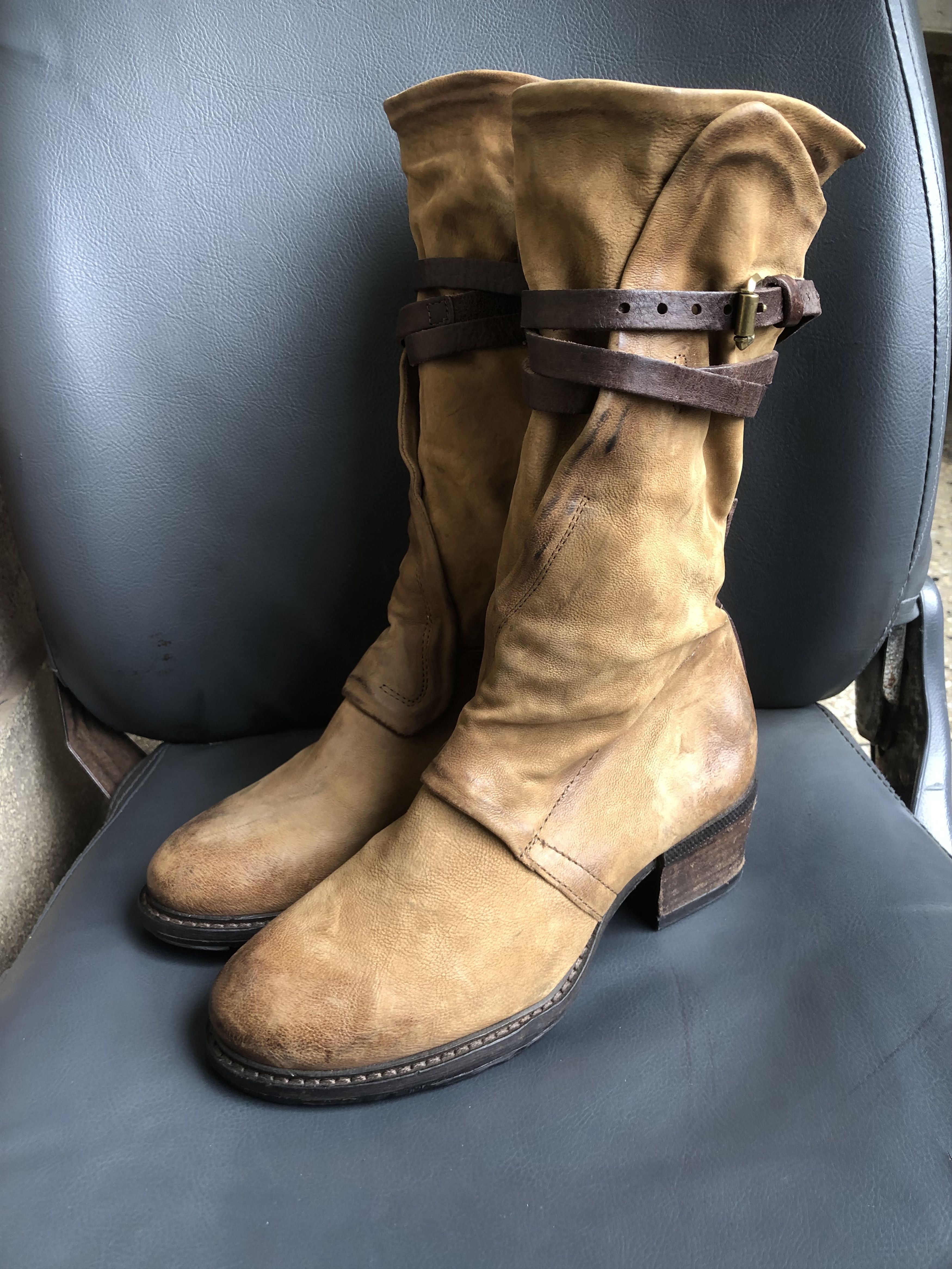 A.S.98 A.S 98 Brown Calfskin Leather Women’s Boot Size 38 Size US 8 / IT 38 - 3 Thumbnail