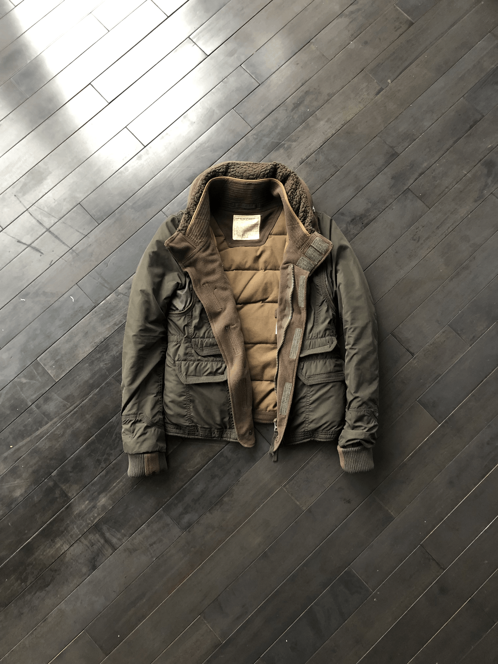 GOA Goa Grey Down Double Zipper Military Surplus Boa Jacket Size US S / EU 44-46 / 1 - 4 Thumbnail