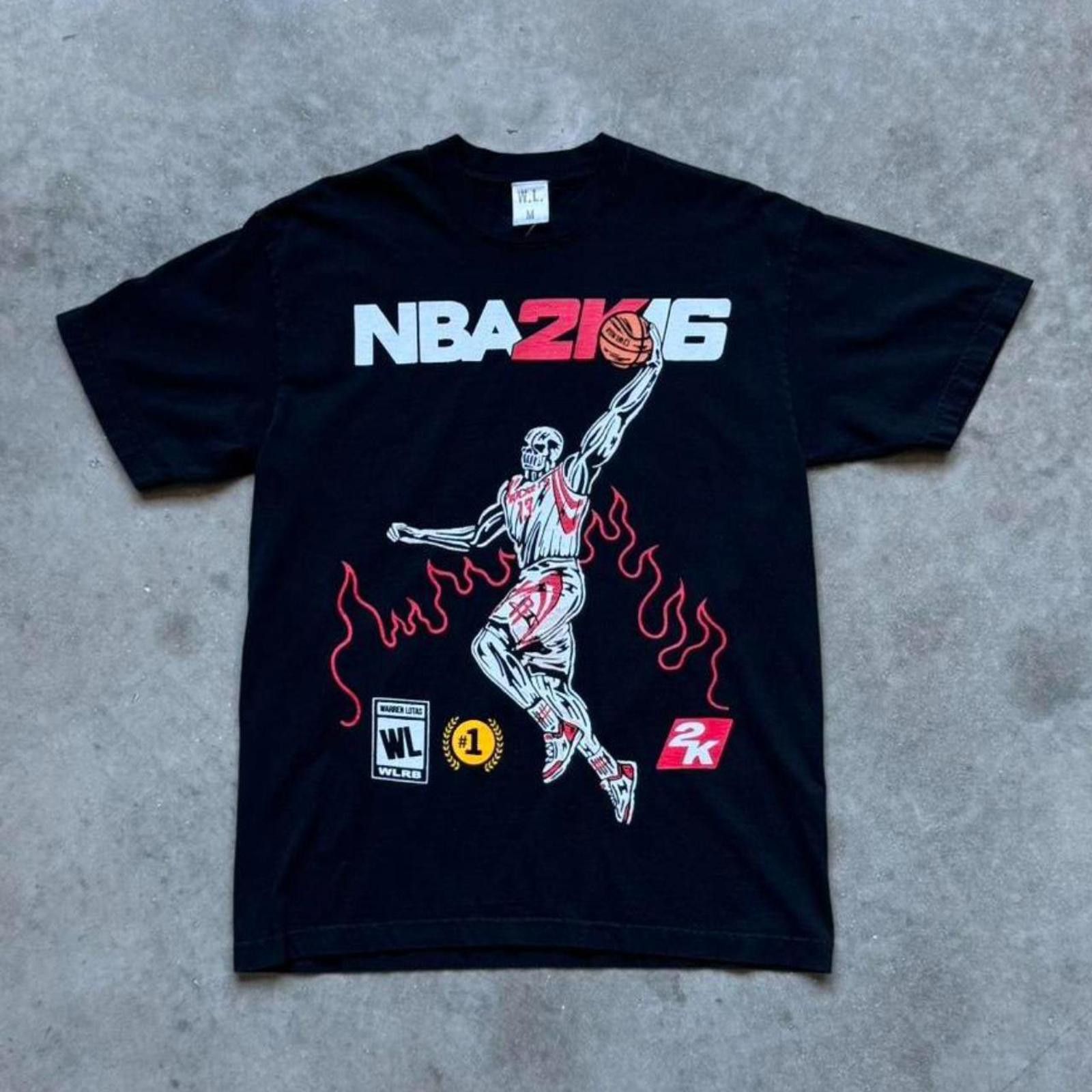 NBA Warren Lotas NBA2K16 Rockets Graphic T - Shirt Size US M / EU 48-50 / 2 - 1 Thumbnail