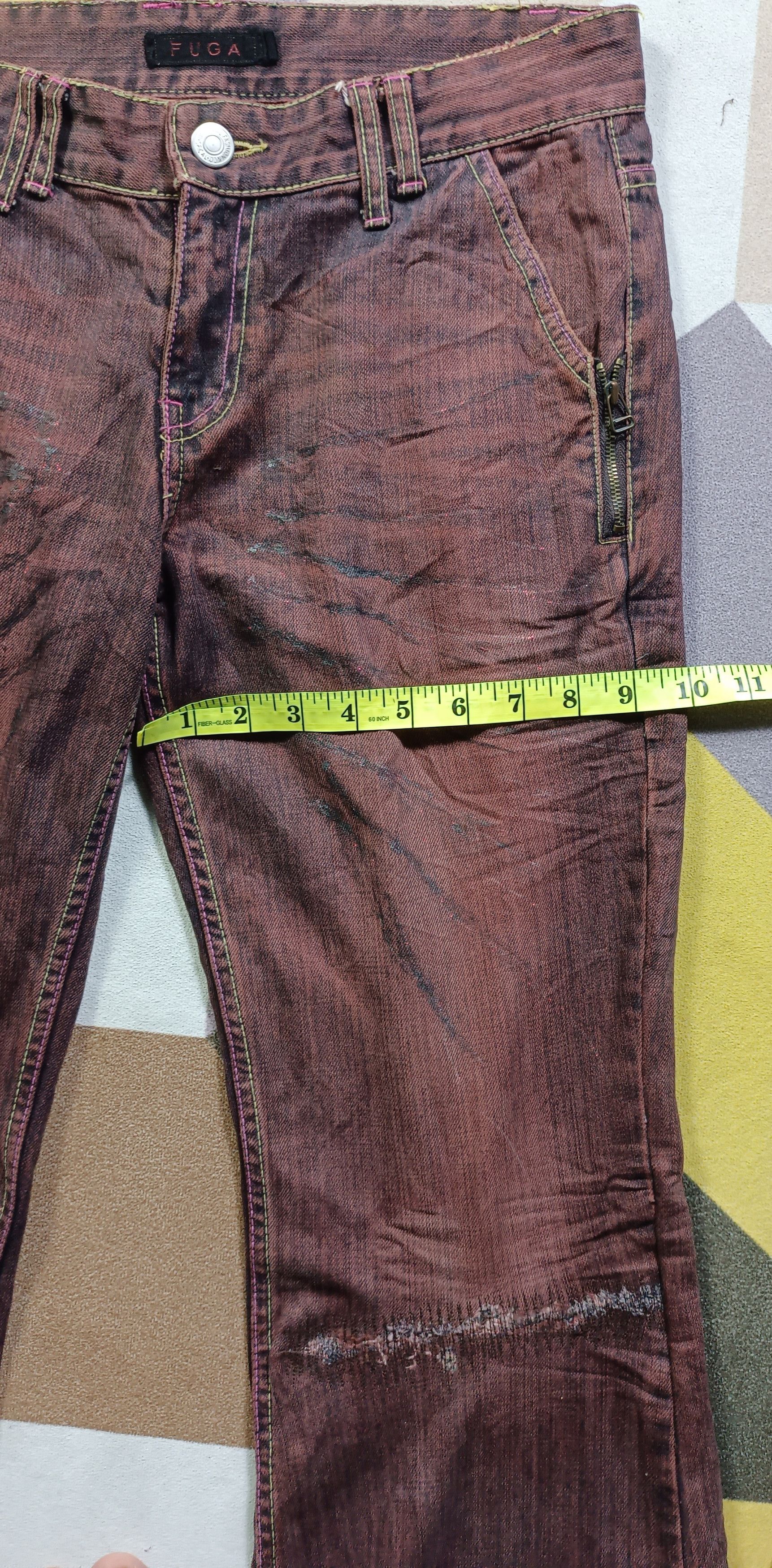 GOSTAR DE FUGA 💥FLARE💥ARCHIVAL FUGA Sick Natural Fades Flare Denim Size US 32 / EU 48 - 19 Thumbnail