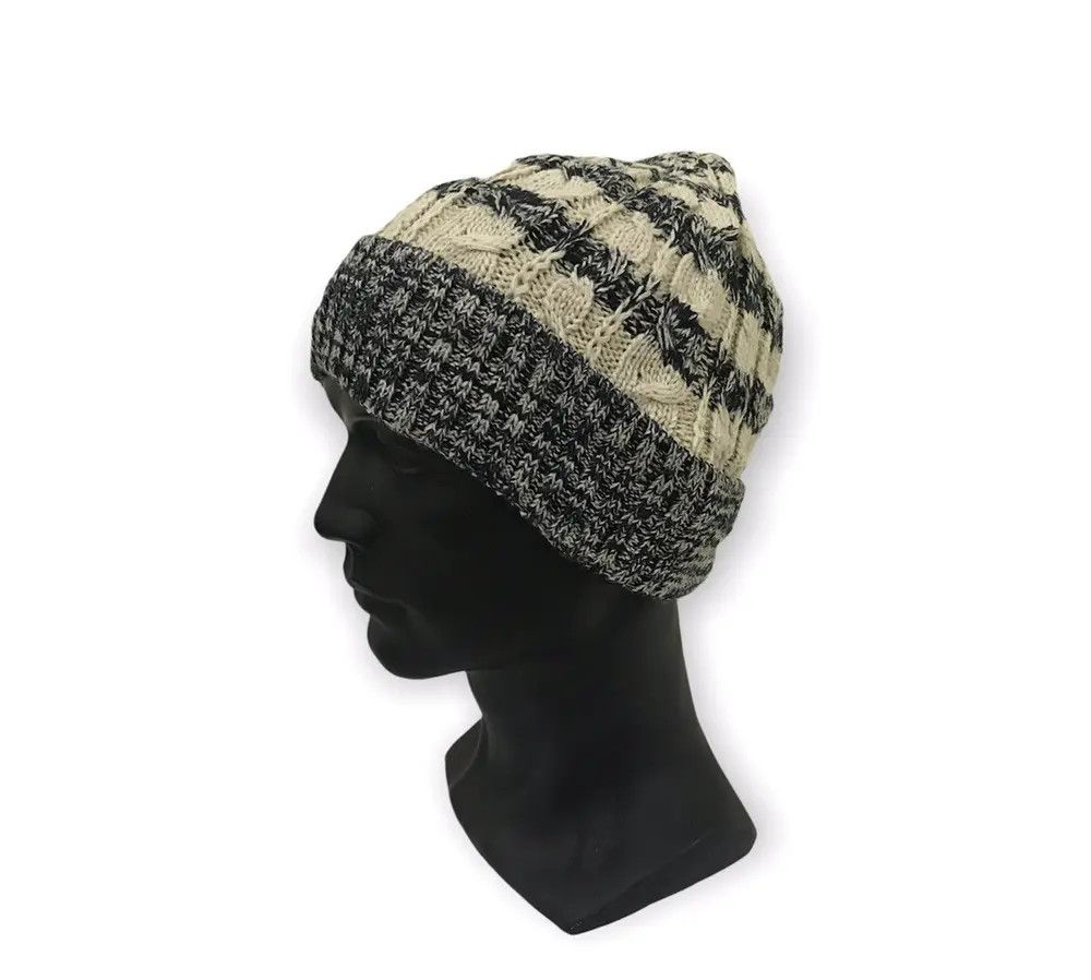 Japanese Brand × Vintage Japanese Brand Stripe Design Beanie Hat Size ONE SIZE - 1 Thumbnail