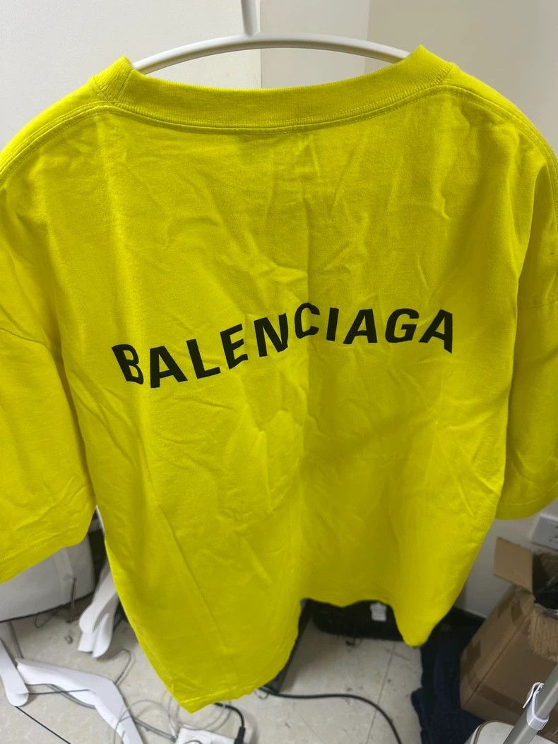 Balenciaga Balenciaga Lemon Yellow Short Sleeve T-Shirt, Size S Size US S / EU 44-46 / 1 - 2 Thumbnail
