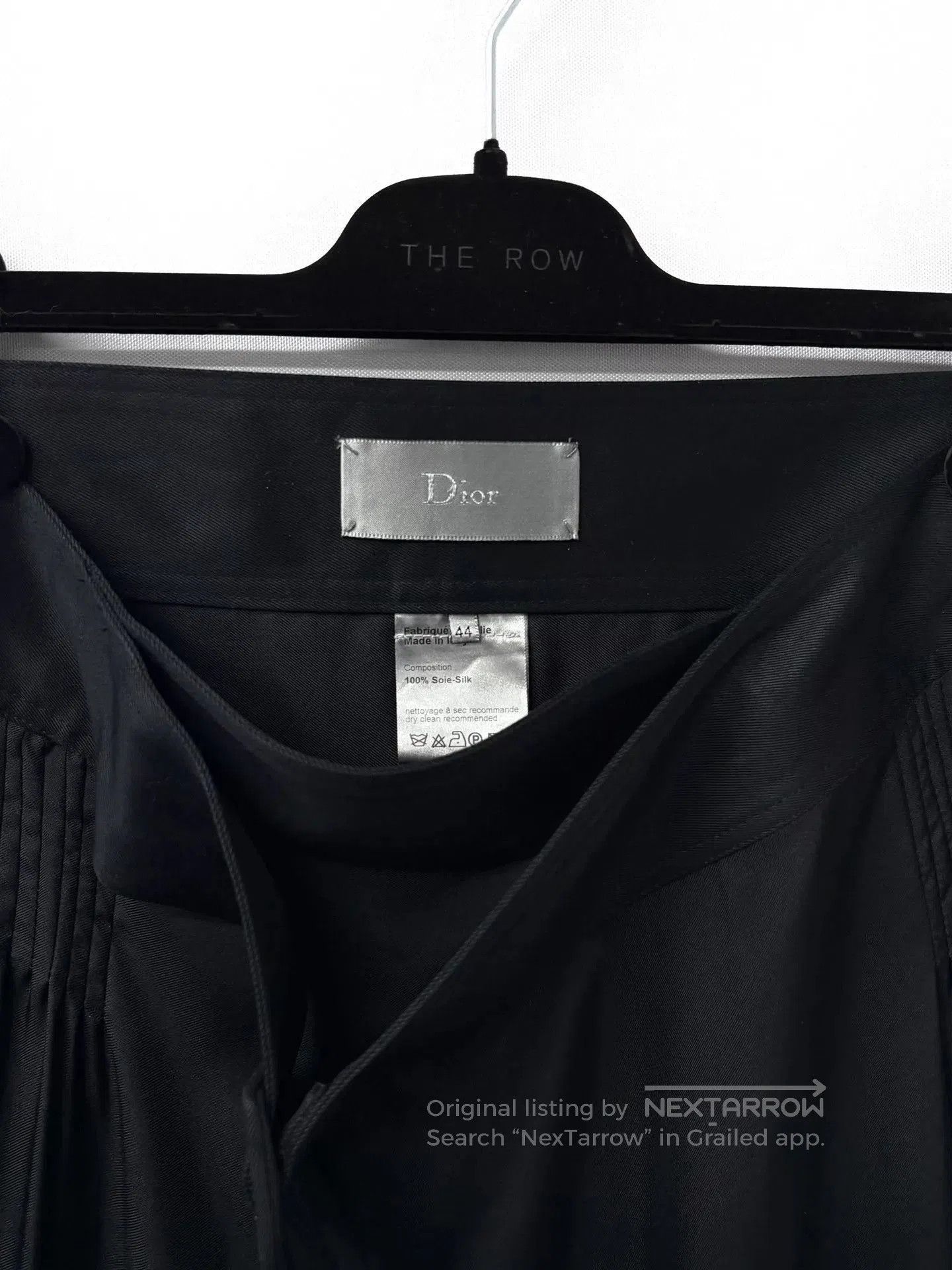 Dior Black High-Waist Flowy Skirt Size 28. Size US 28 / EU 44 - 4 Thumbnail