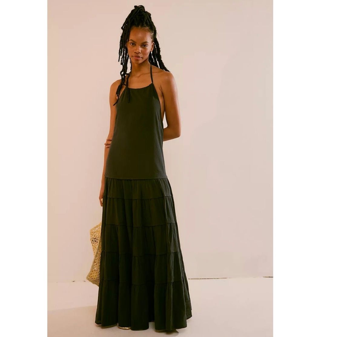 Free People New Somewhere Sunny Drop-Waist Boho Maxi Dress $118 XS Size XS / US 0-2 / IT 36-38 - 1 Thumbnail