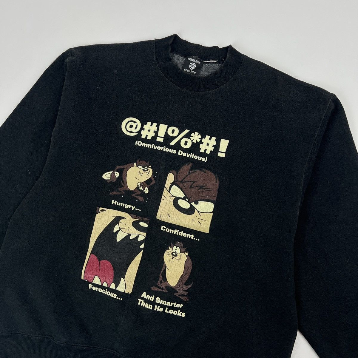 Warner Bros Vintage Warner Brothers 1995 Taz Tasmanian Devil Sweatshirt Size US M / EU 48-50 / 2 - 2 Thumbnail