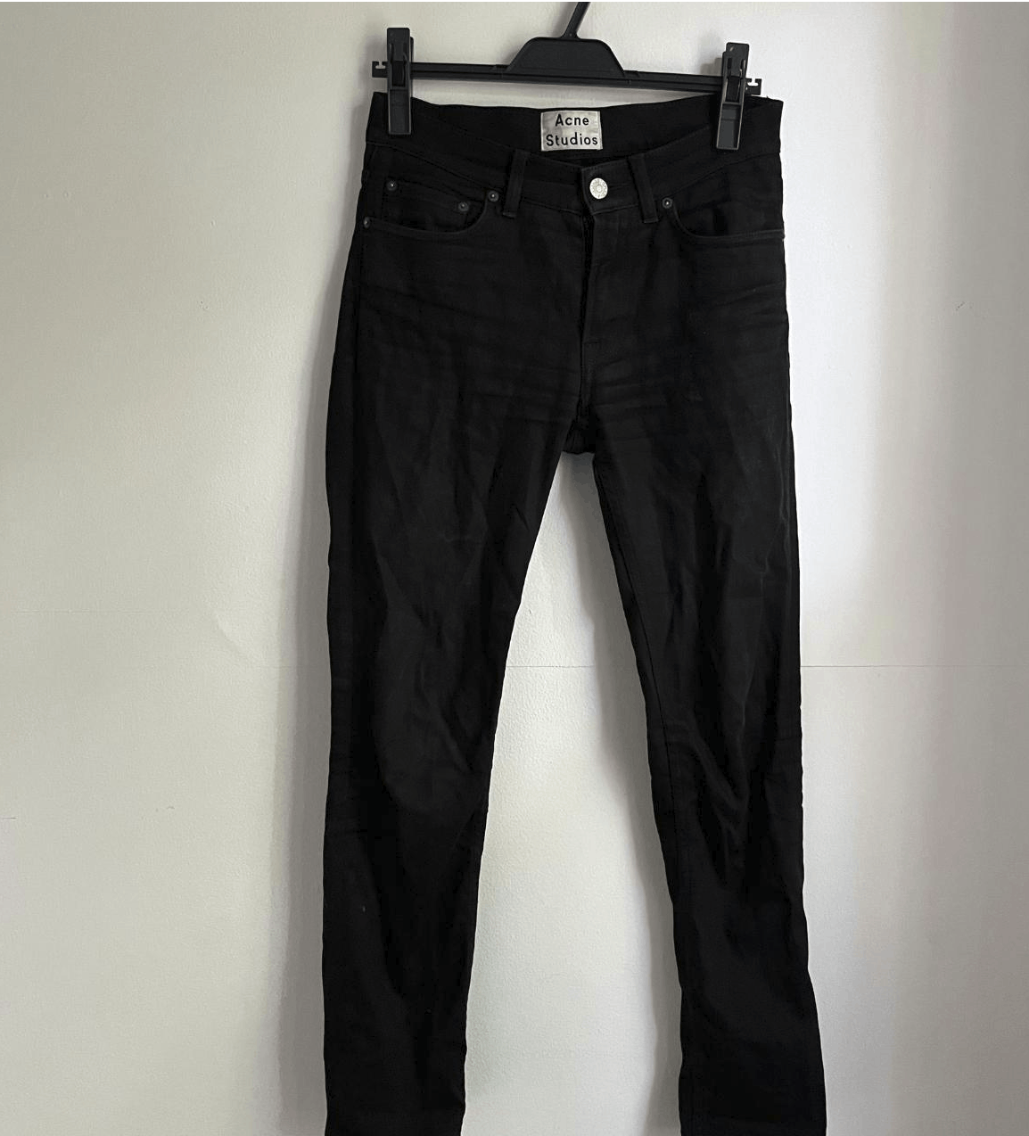 Acne Studios Acne Studios Ace Stay Cash Jeans Black Size 27 Size US 27 - 1 Thumbnail