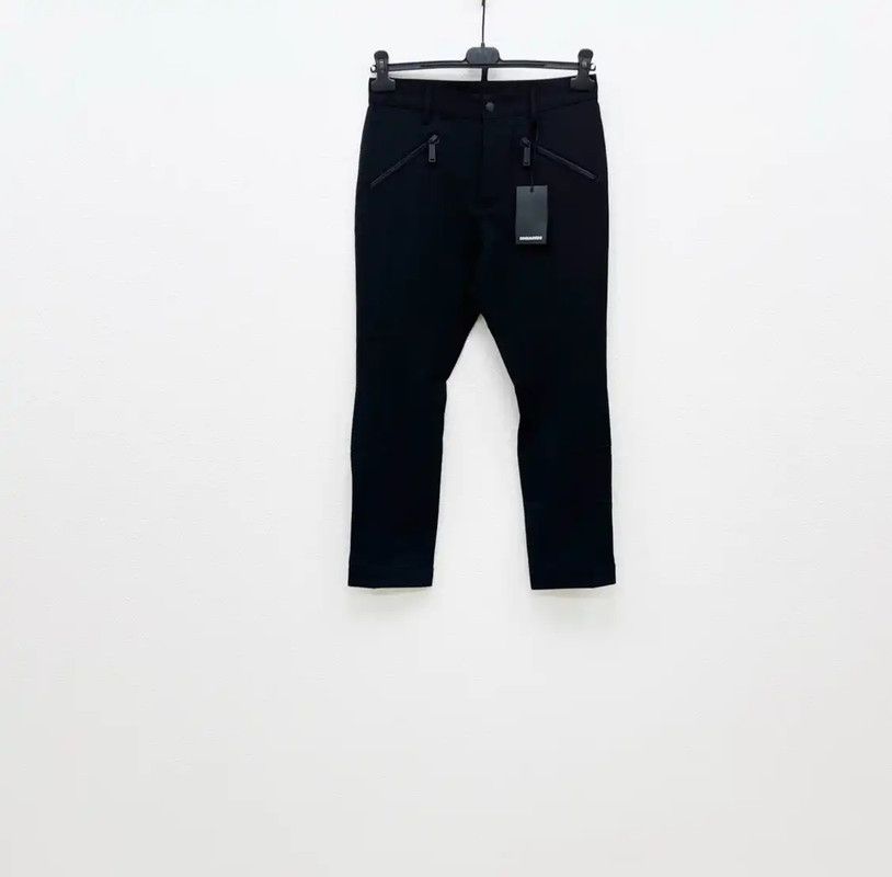Dsquared2 DSQUARED2 Black Wool Men's Casual Pants 0089 Size US 26 / EU 42 - 1 Thumbnail