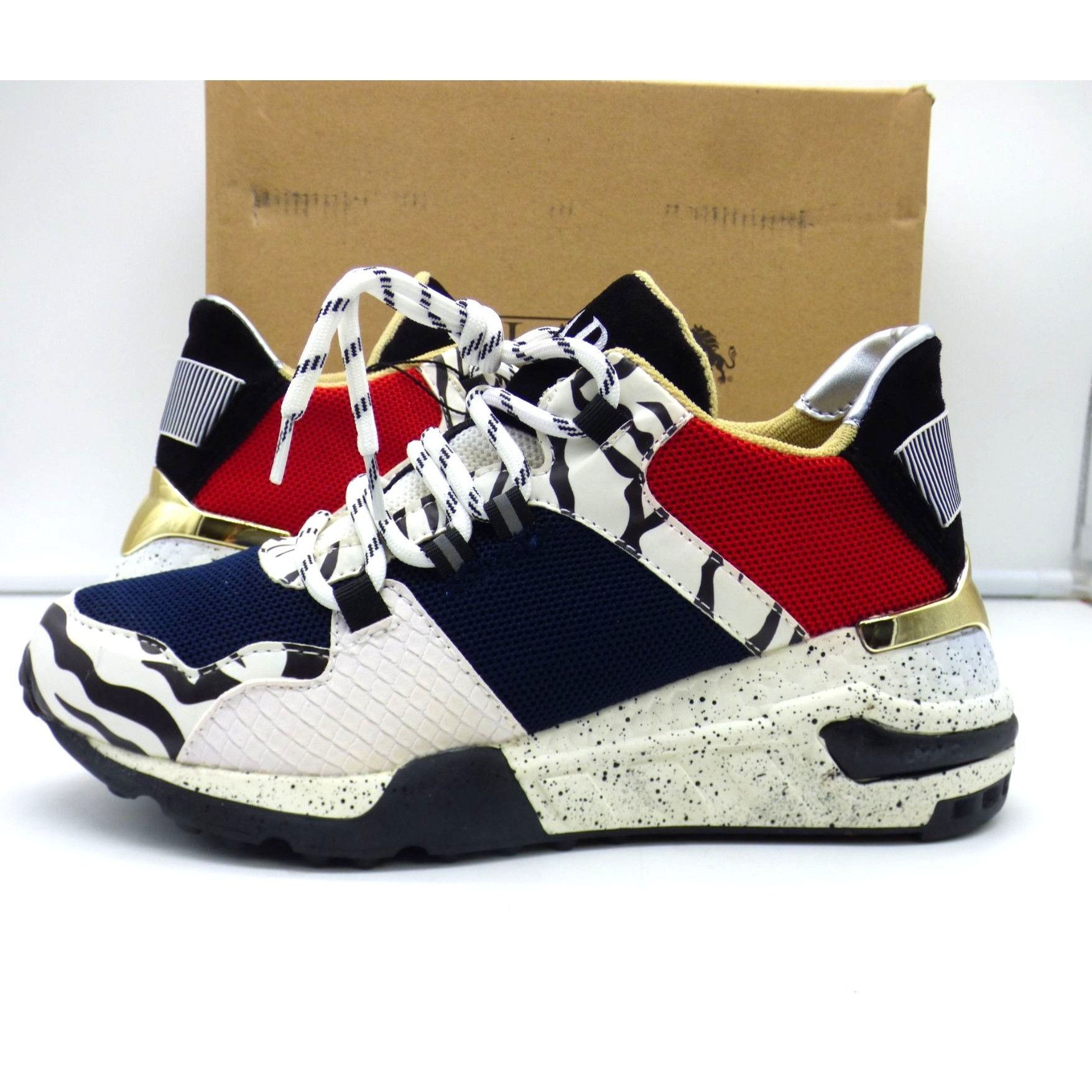 Vlado Vlado Women’s Cleo Athletic Shoe - White / Multi, Sz. 6 Size US 6 / IT 36 - 3 Thumbnail
