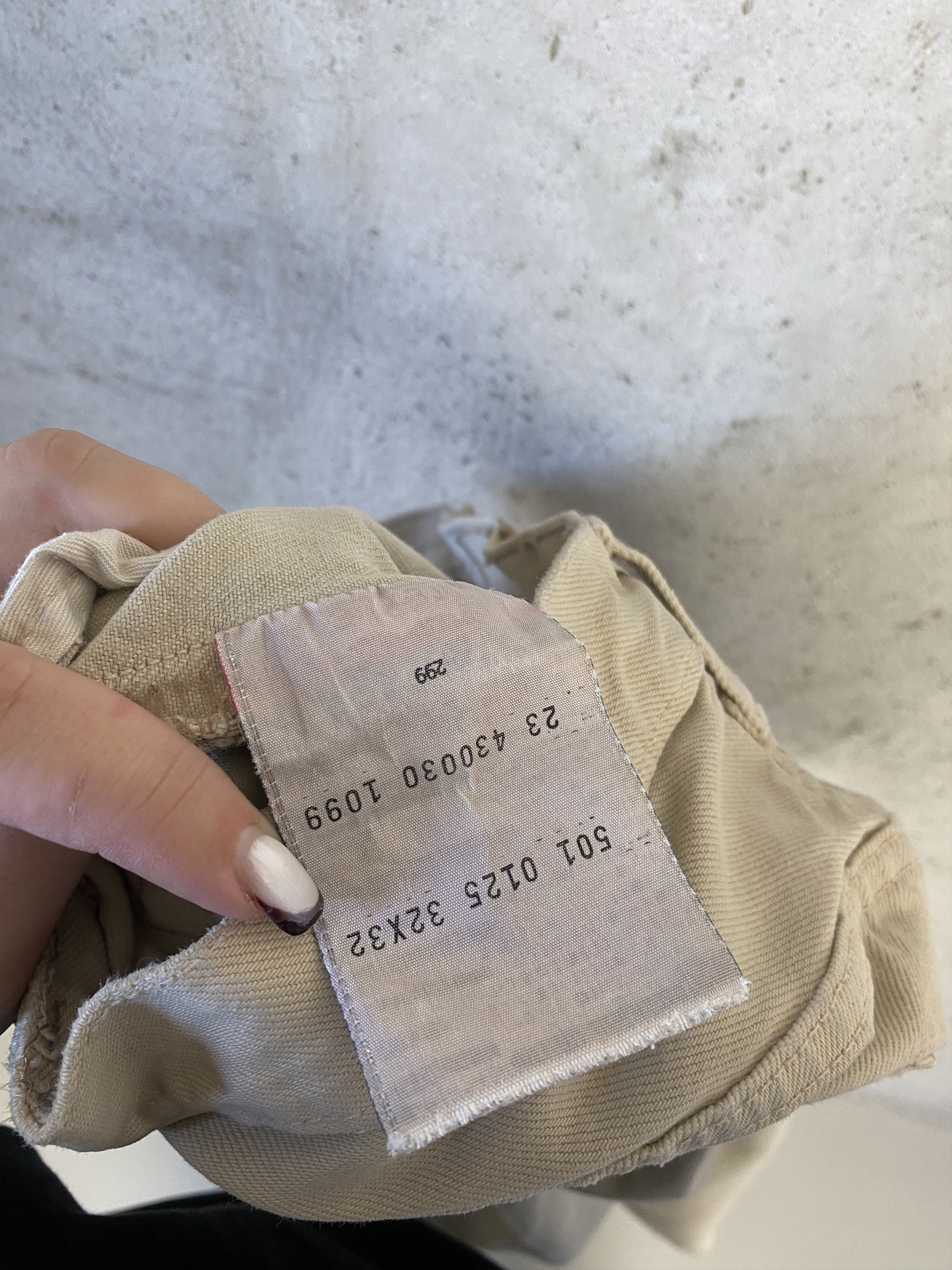 Levi's Levi's 501 beige casual denim jeans pants Size US 32 / EU 48 - 5 Thumbnail