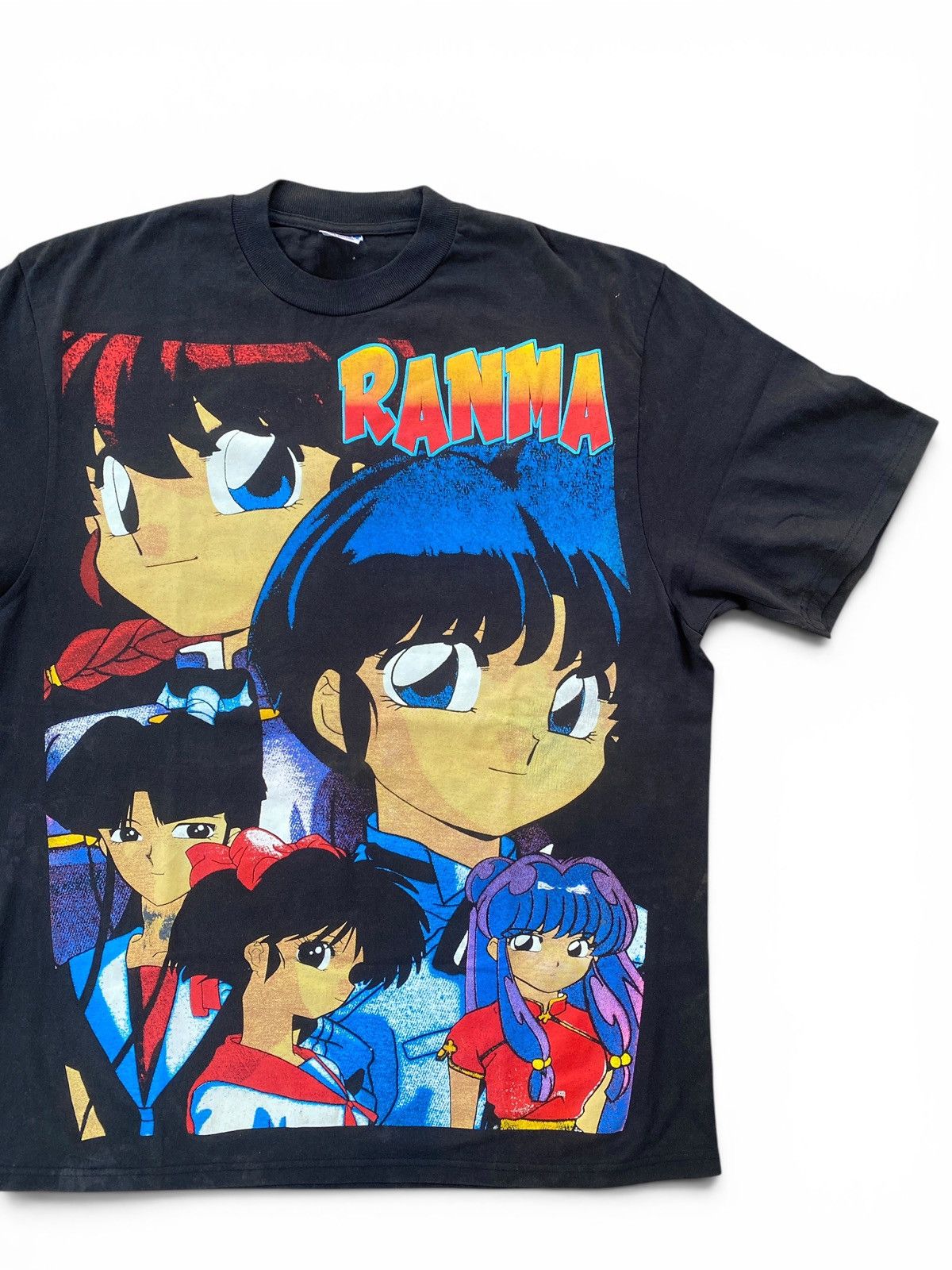 Japanese Brand Rare Mexican Style Ranma 1/2 Anime Double Sided Manga Shirt Size US XL / EU 56 / 4 - 2 Thumbnail