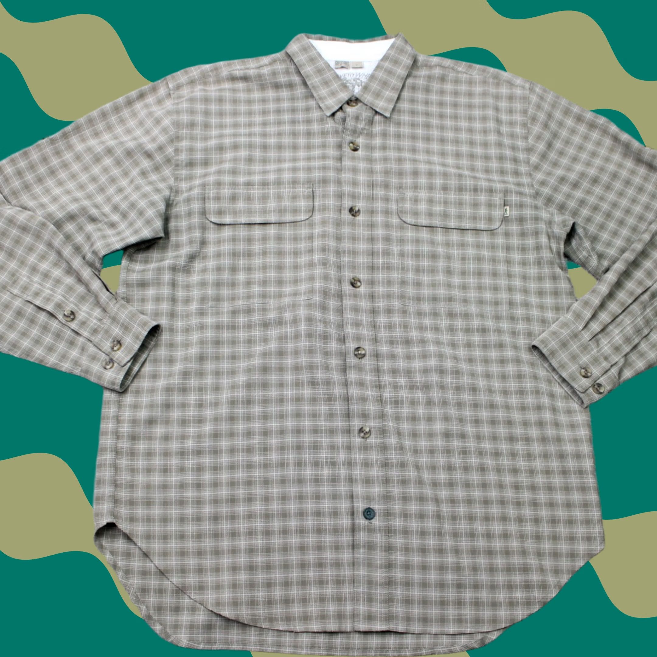 Royal Robbins Royal Robbins Shirt Men Large Gray Roll Sleeve Pocket Polyester Long Sleeve Size US L / EU 52-54 / 3 - 1 Thumbnail